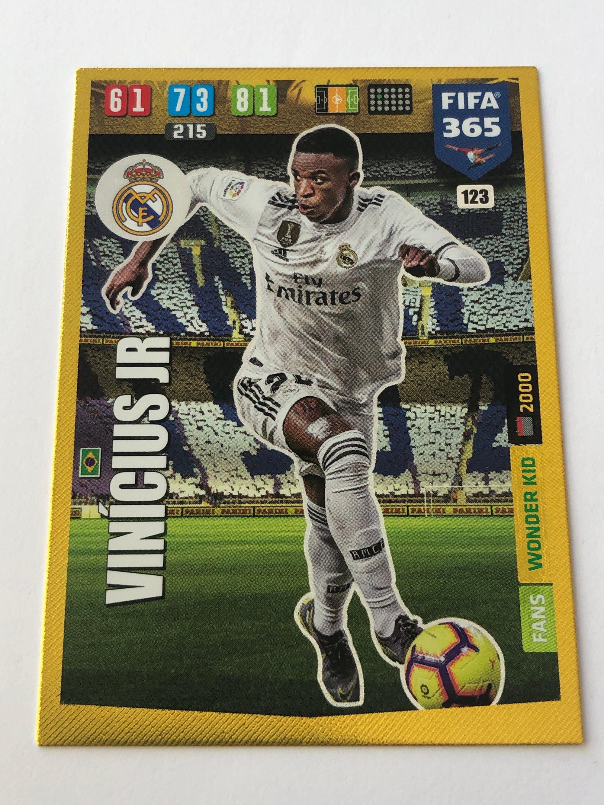 123. VINICIUS JR - REAL MADRID - FANS WONDER KID