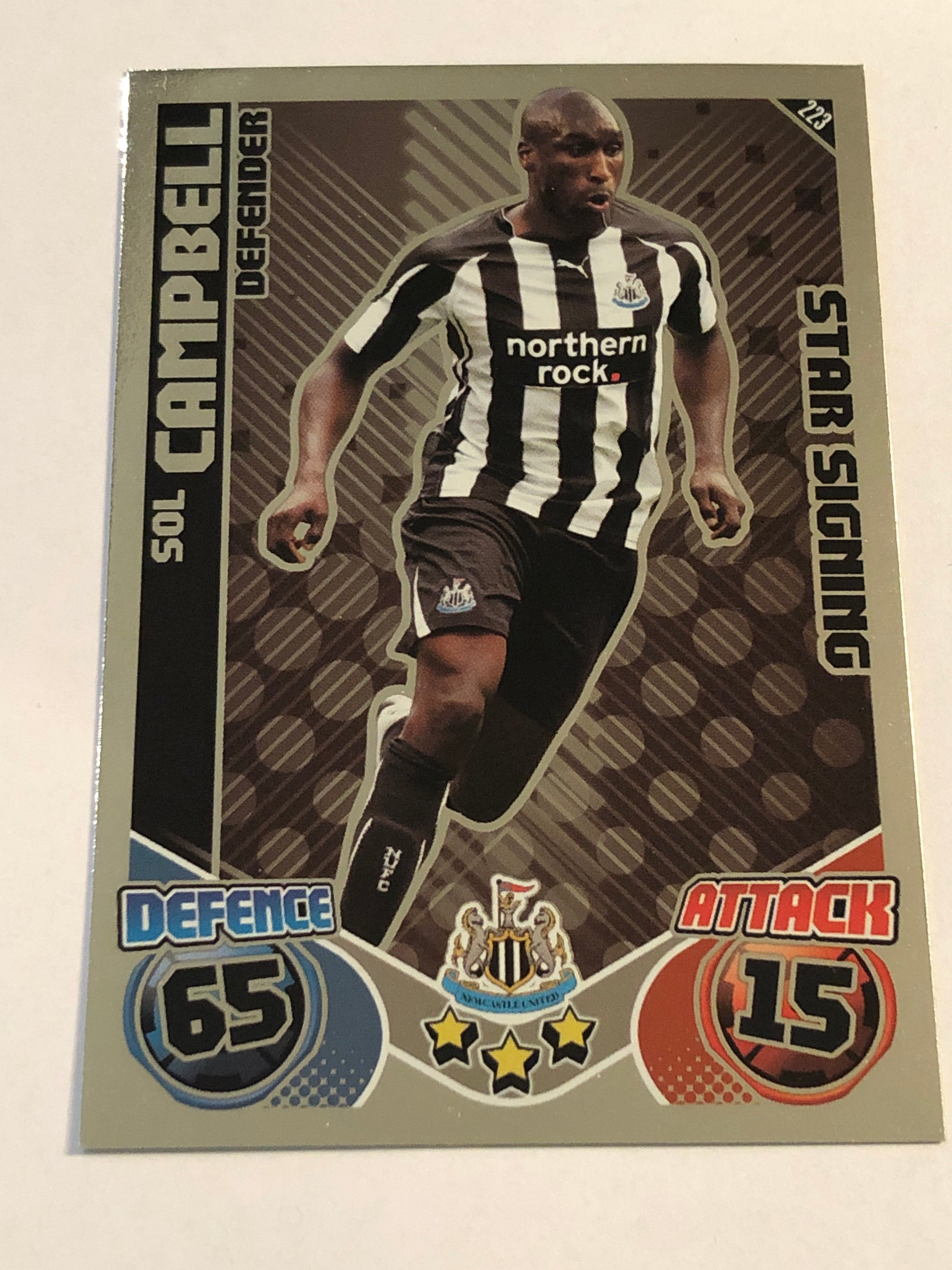 223. SOL CAMPBELL - NEWCASTLE UNITED - STAR SIGNING