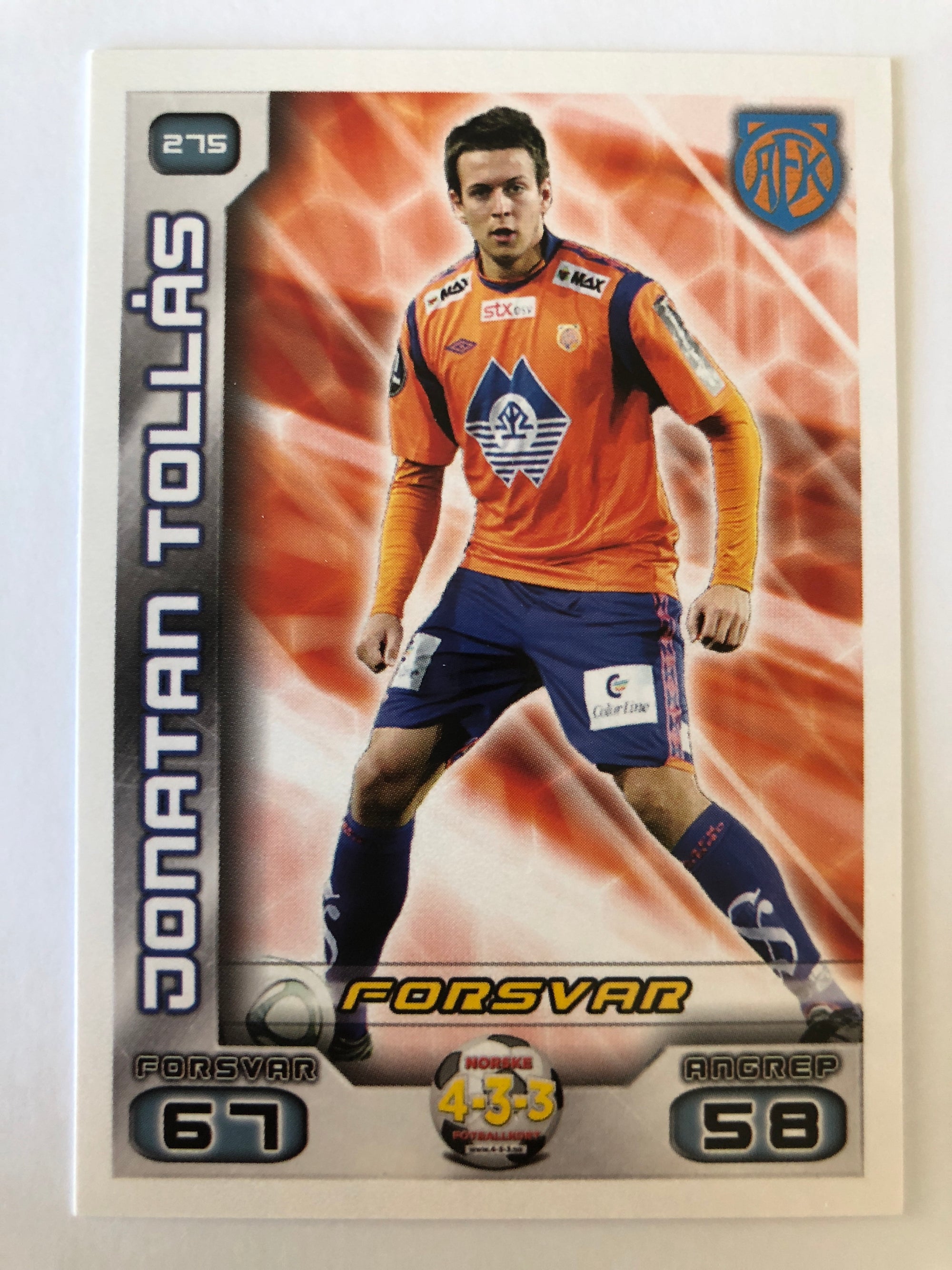 275. JONATAN TOLLÅS - AALESUND FK