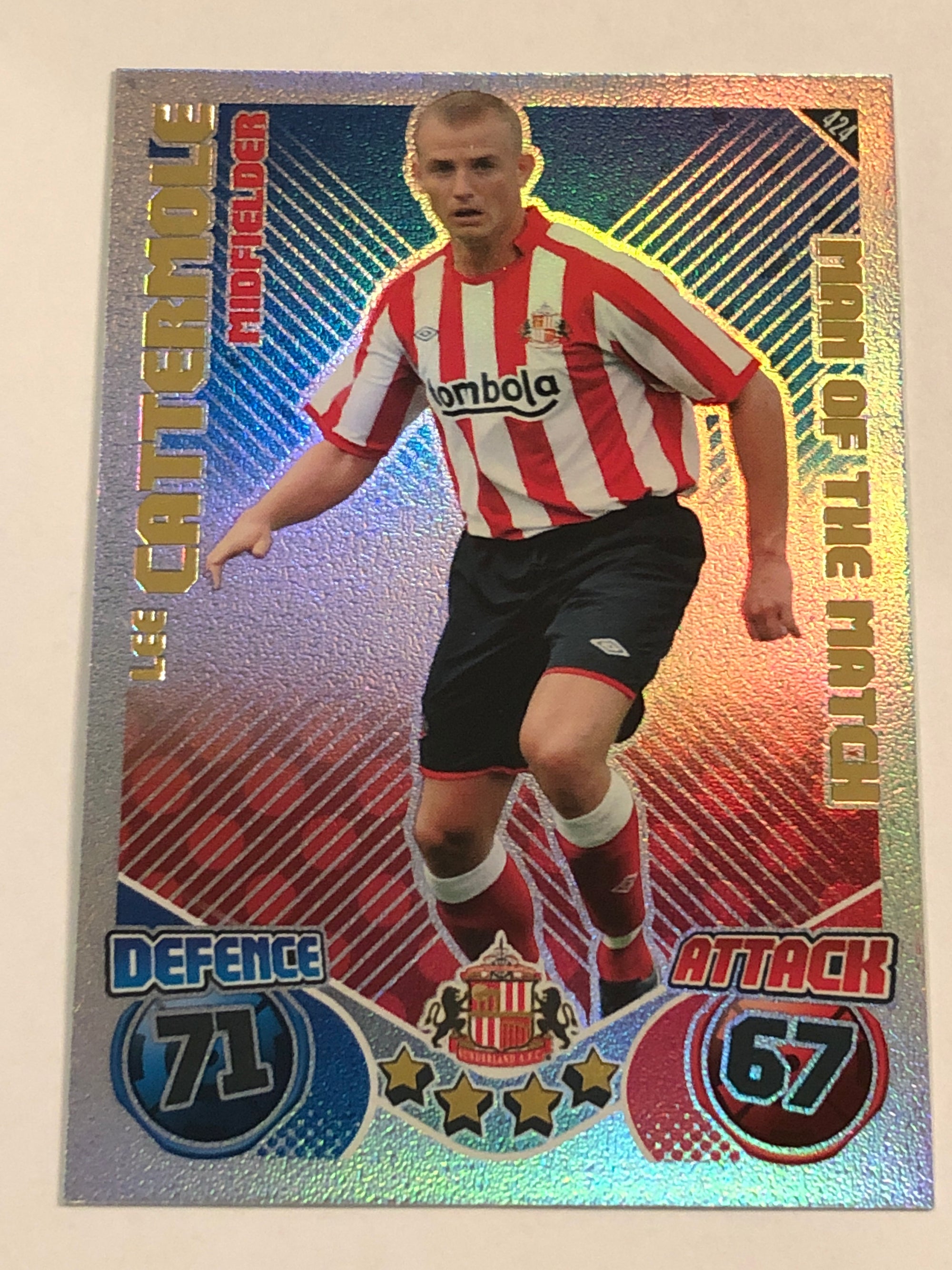 424. LEE CATTERMOLE - NEWCASTLE UNITED - MAN OF THE MATCH