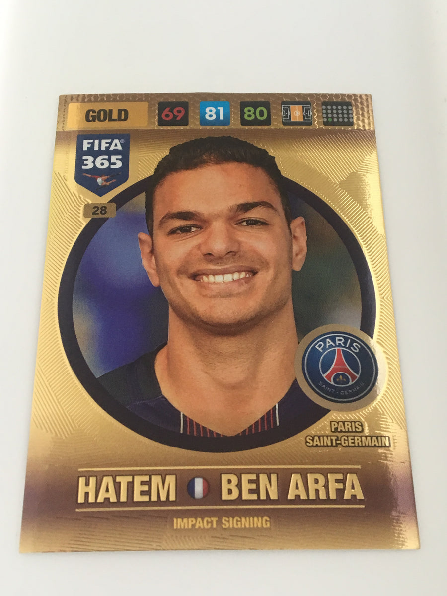 028. HATEM BEN ARFA - PARIS SAINT-GERMAIN - GOLD - IMPACT SIGNING