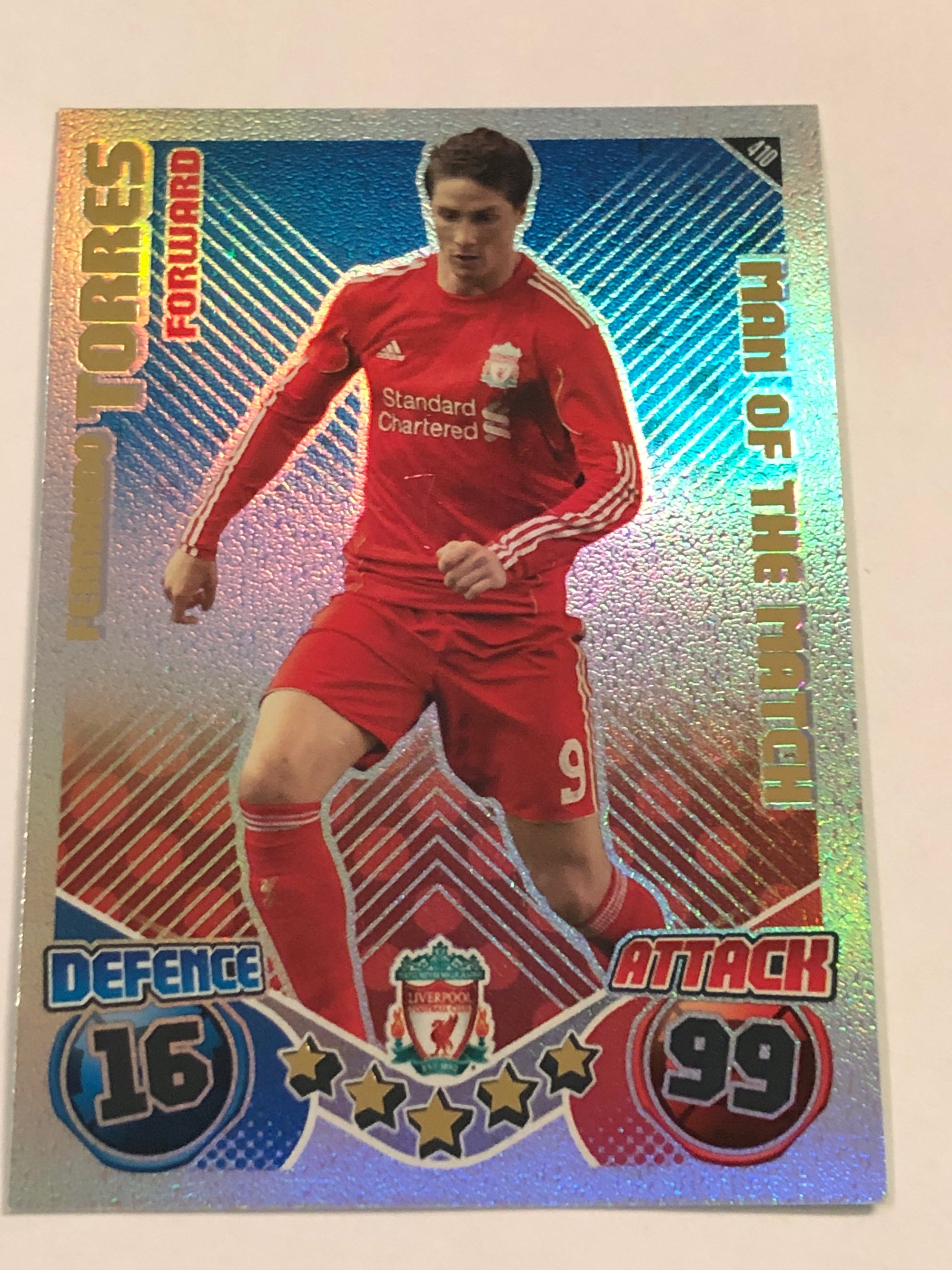 410. FERNANDO TORRES - LIVERPOOL - MAN OF THE MATCH