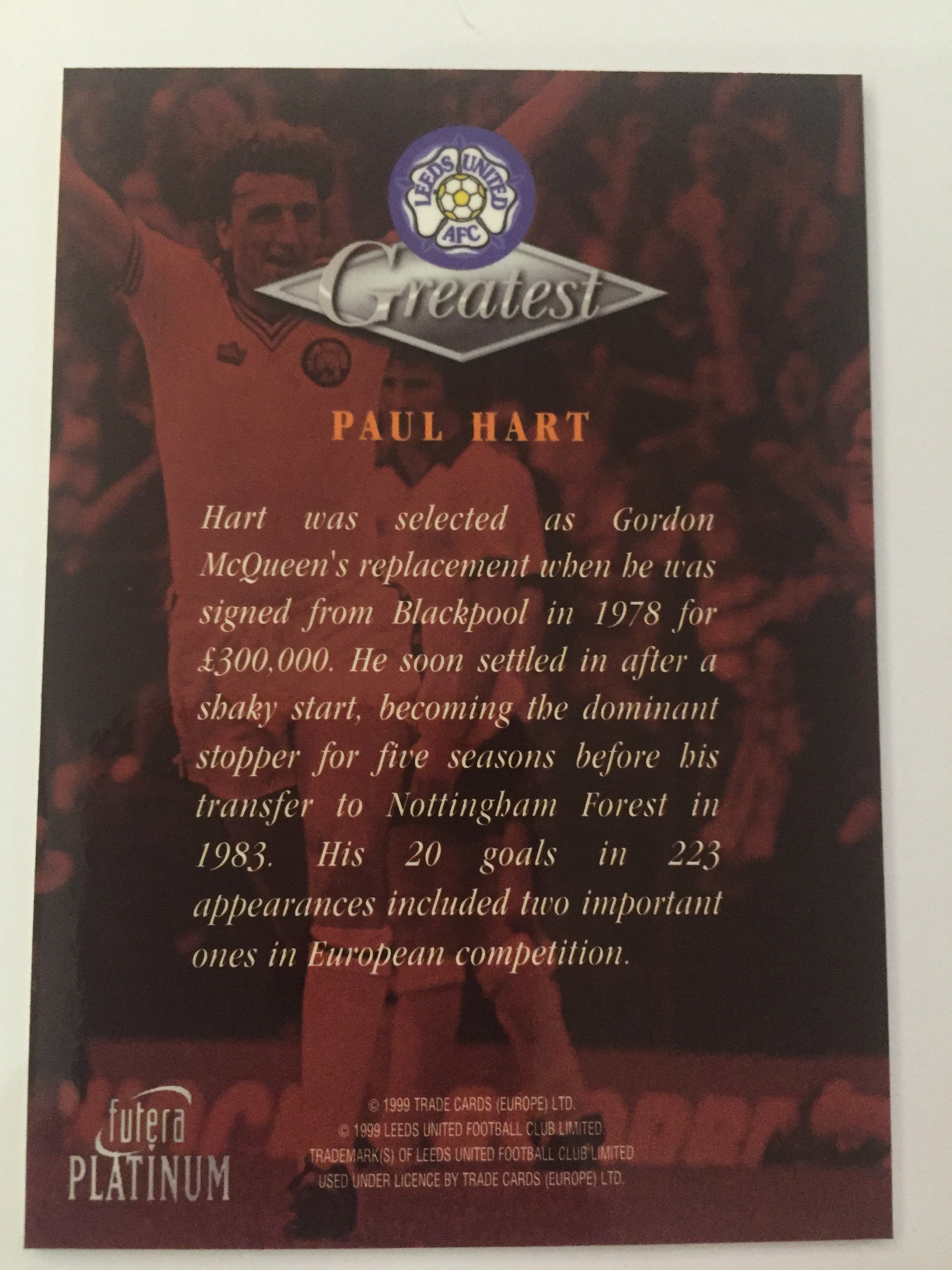 PAUL HART - LEEDS UNITED