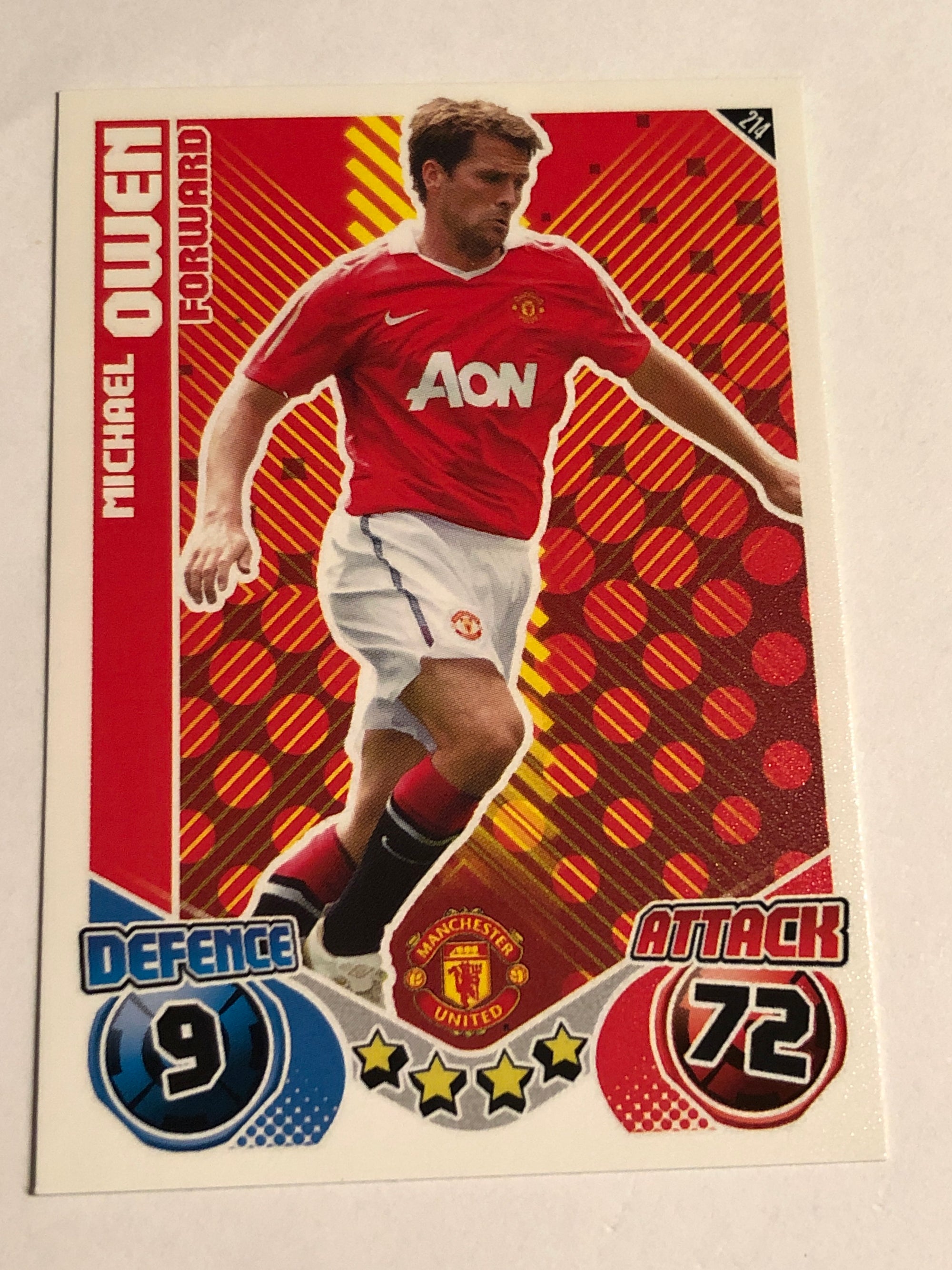 214. MICHAEL OWEN - MANCHESTER UNITED