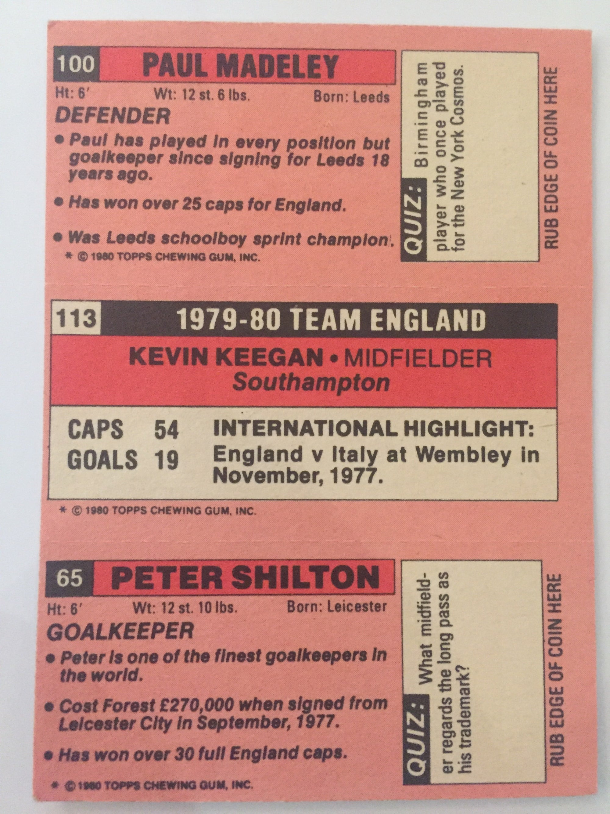 100 - 113 - 65   - MADELEY, KEEGAN, SHILTON