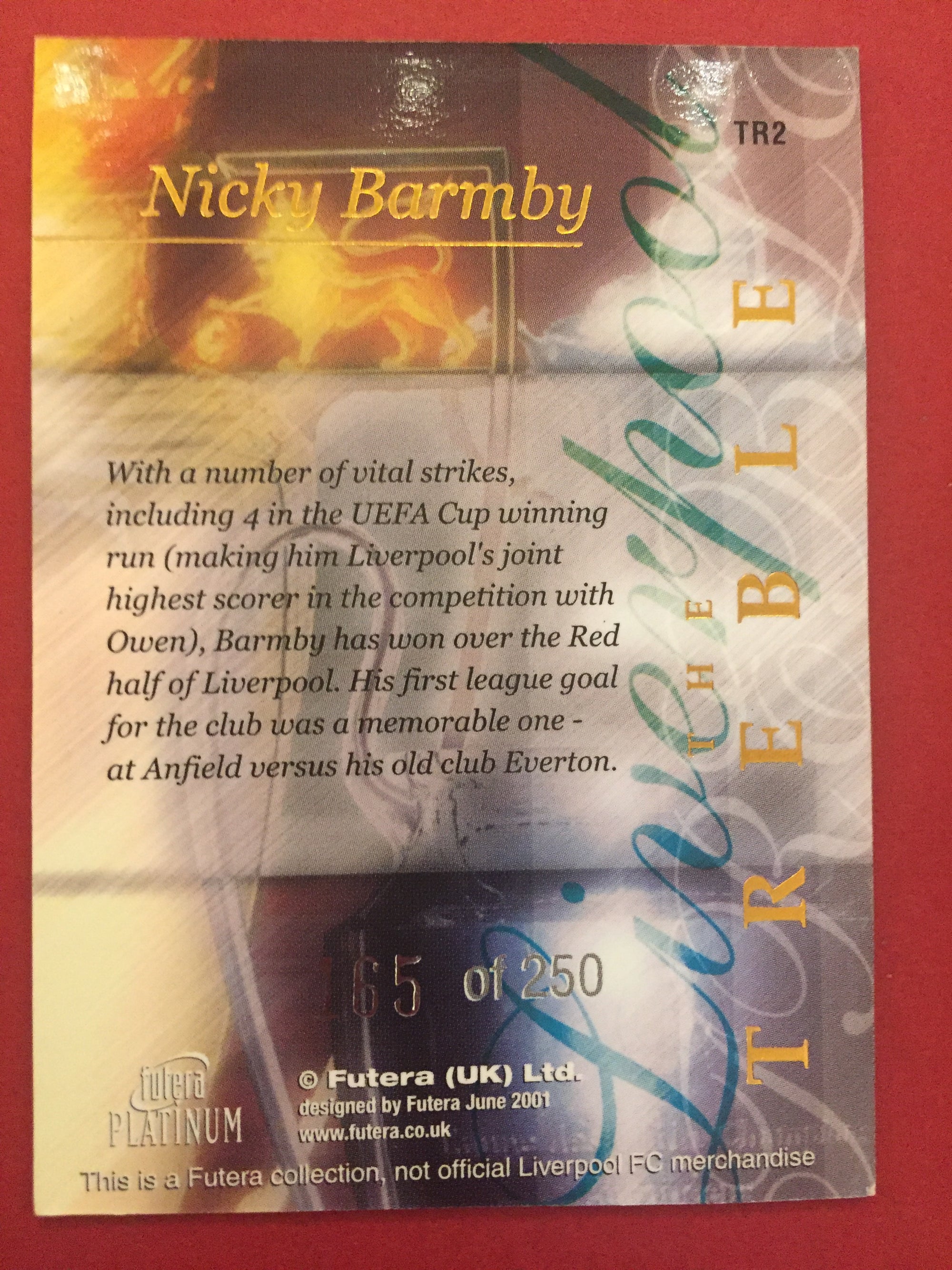 TR 11. DANNY MURPHY - FUTERA PLATINUM THE TREBLE #250