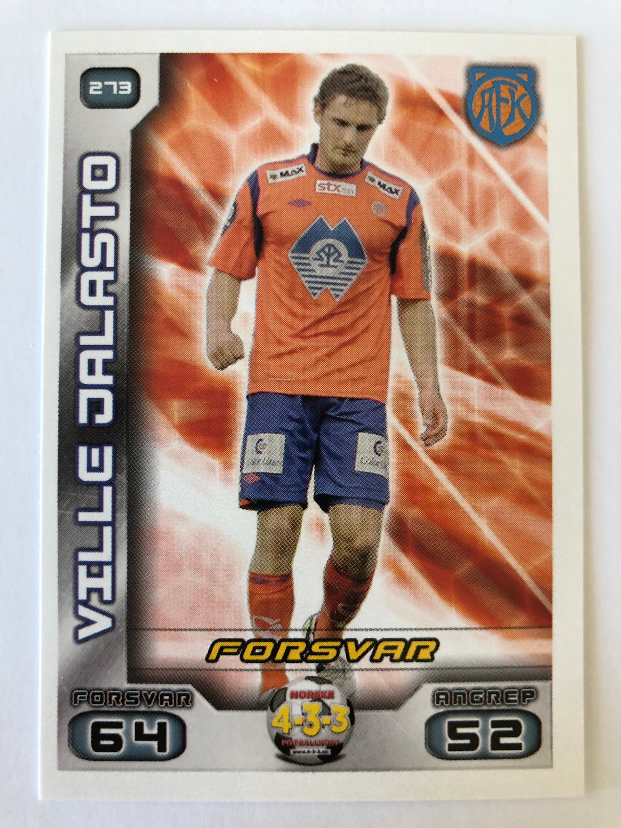 273. VILLE JALASTO - AALESUND FK