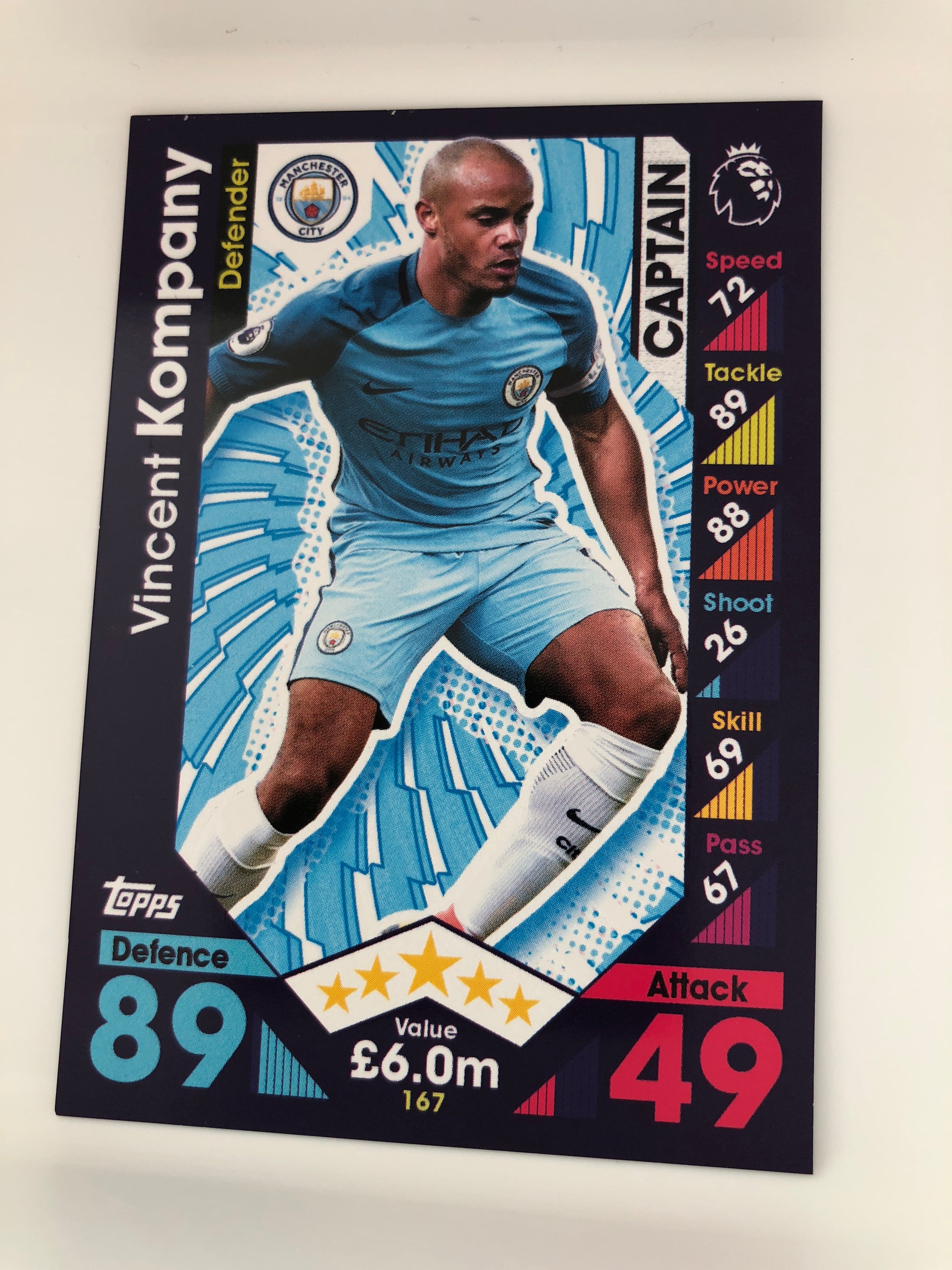 167. VINCENT KOMPANY - MANCHESTER CITY