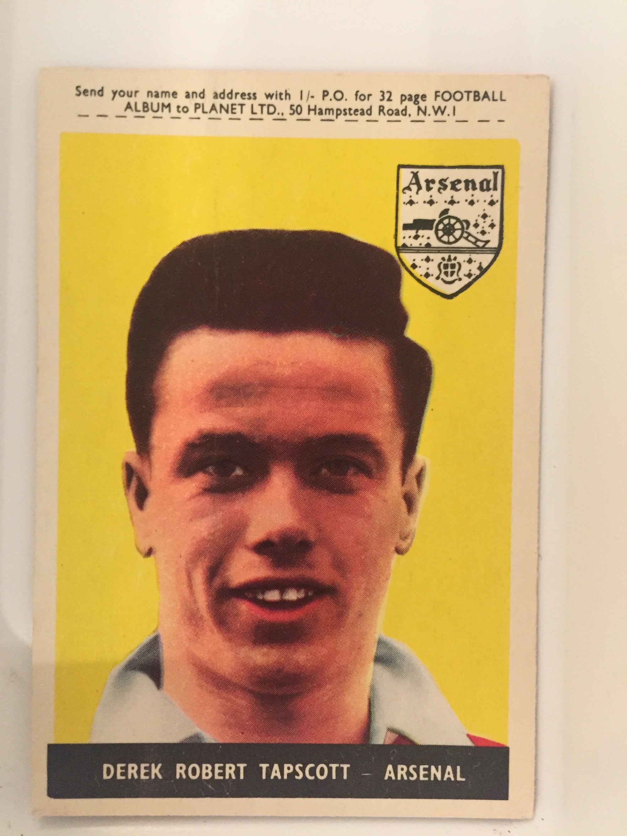 020. DEREK ROBERT TAPSCOTT - ARSENAL