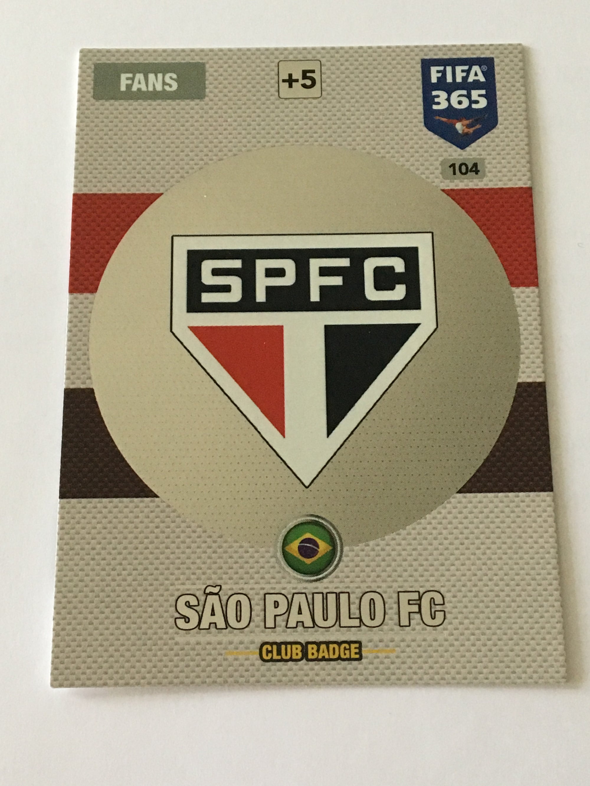 104. SÃO PAULO - BRASIL - FANS - CLUB BADGE