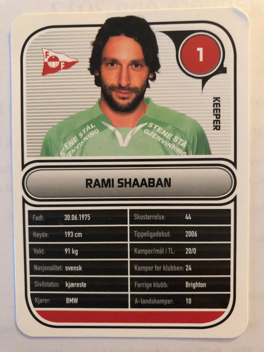 FREDRIKSTAD 001. RAMI SHAABAN