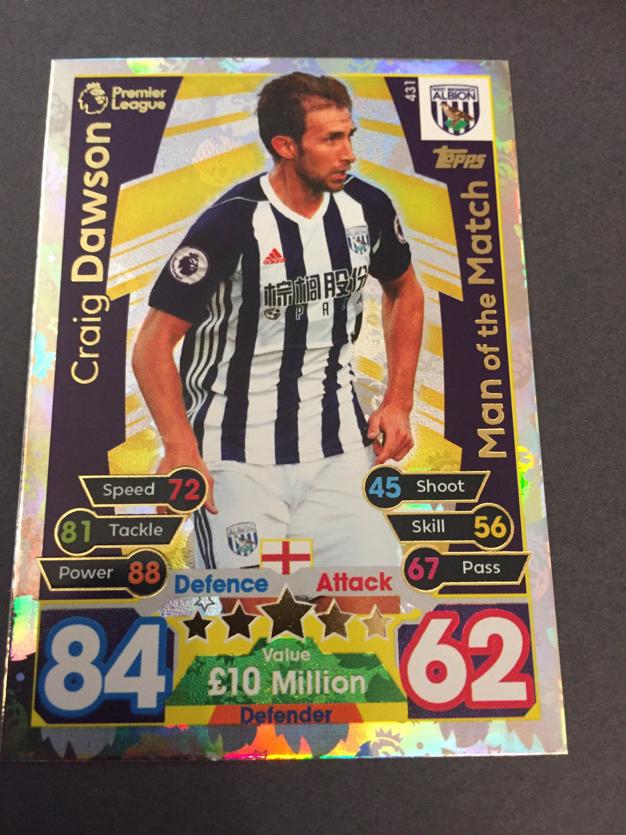 431. CRAIG DAWSON - WEST BROMWICH ALBION - MAN OF THE MATCH