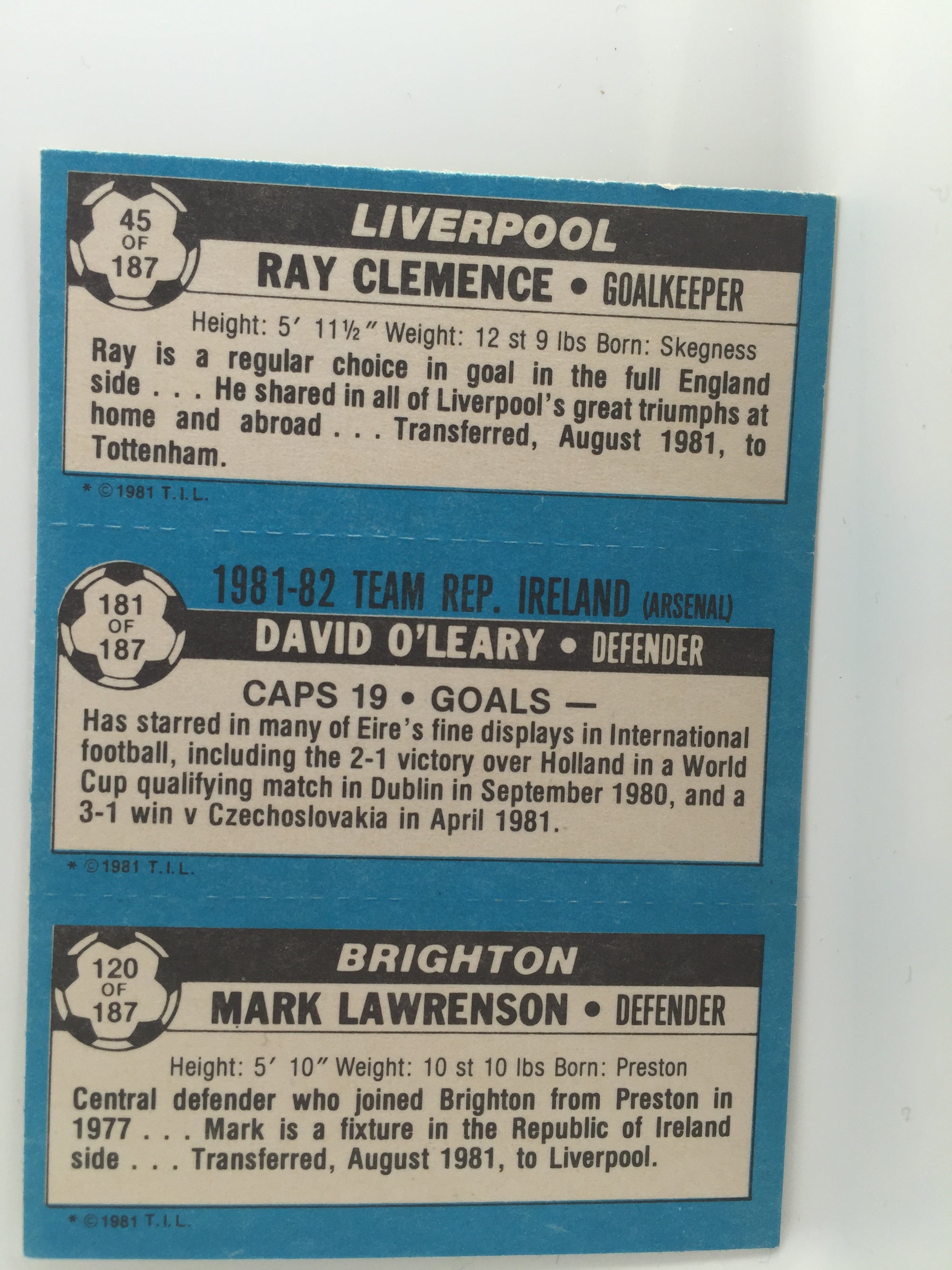 045 - 181 - 120. - CLEMENCE- O’LEARY - LAWRENSON