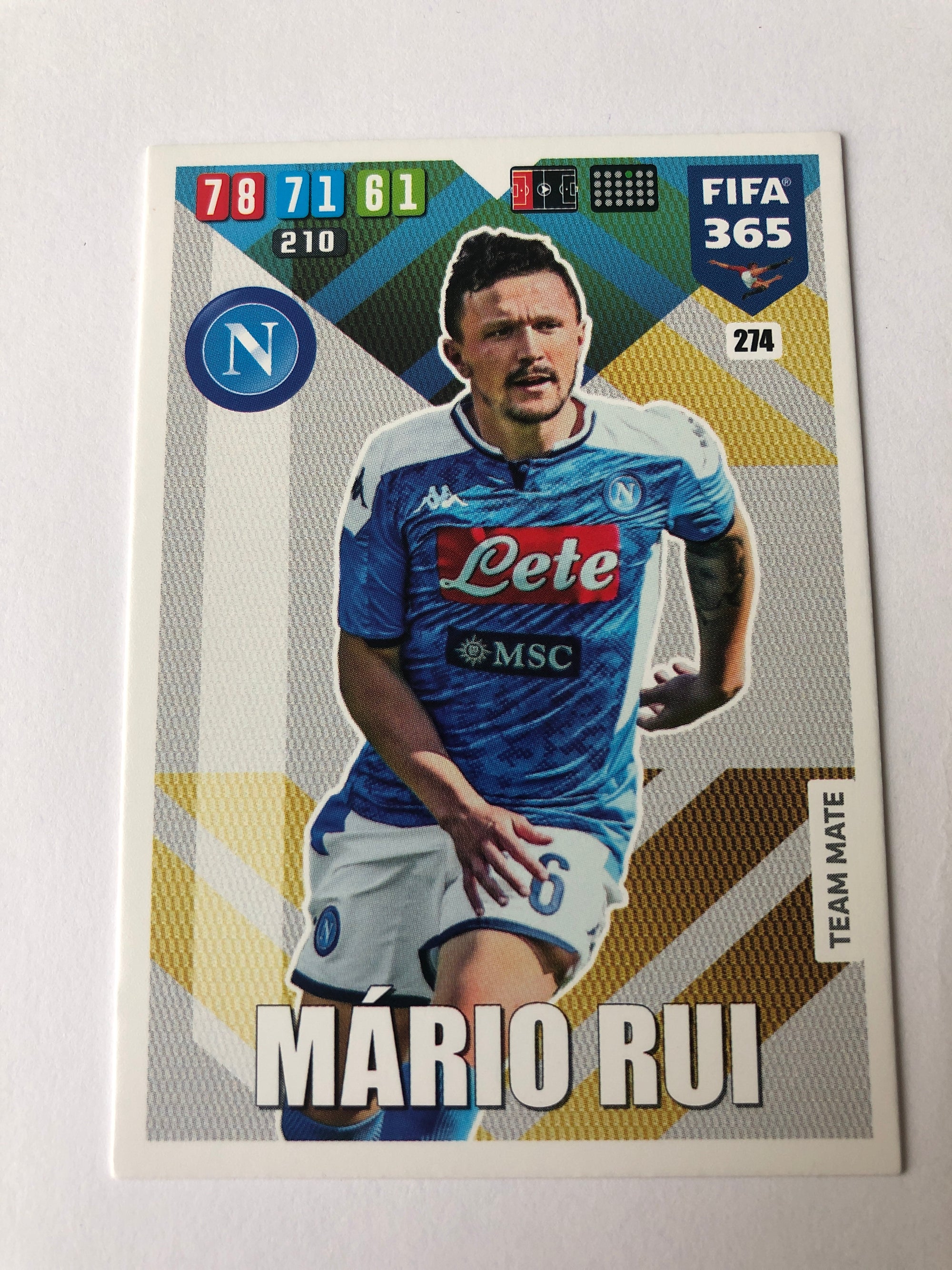 274. MARIO RUI - NAPOLI - TEAM MATE