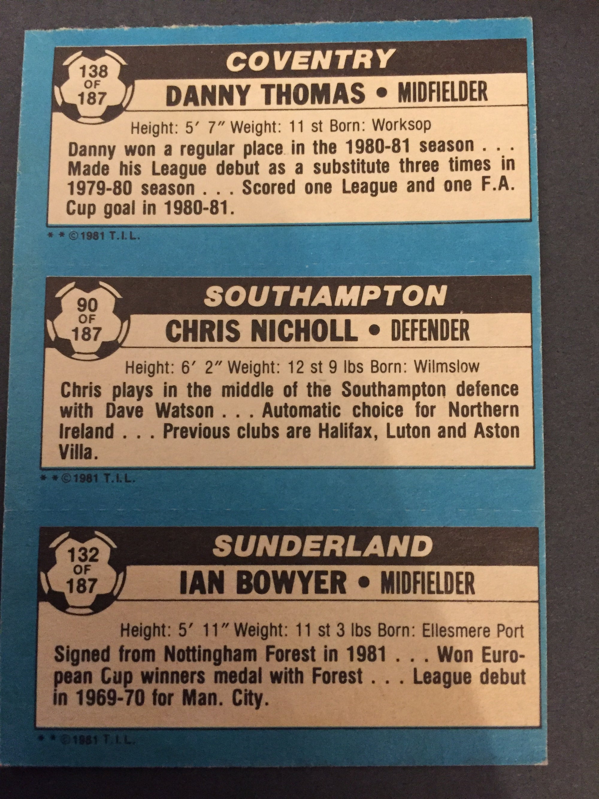 138 - 90 - 132 - THOMAS, NICHOLL, BOWYER