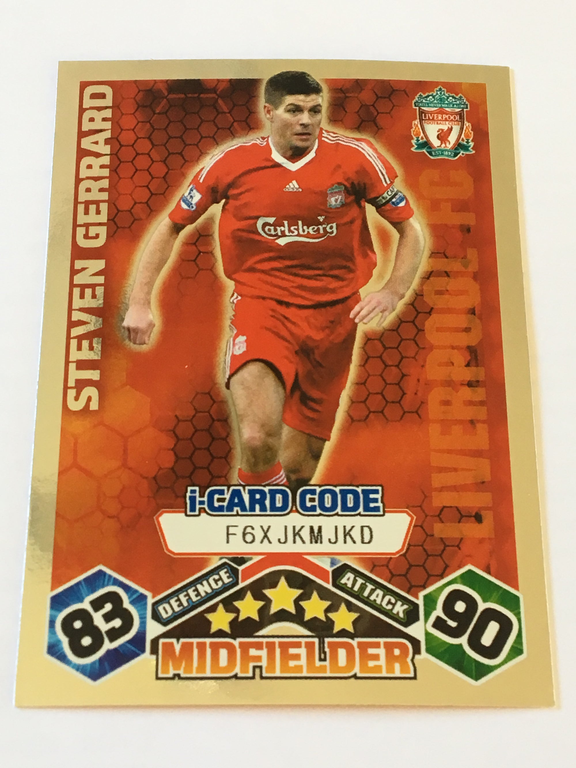 198. STEVEN GERRARD - LIVERPOOL FC - i-CARD