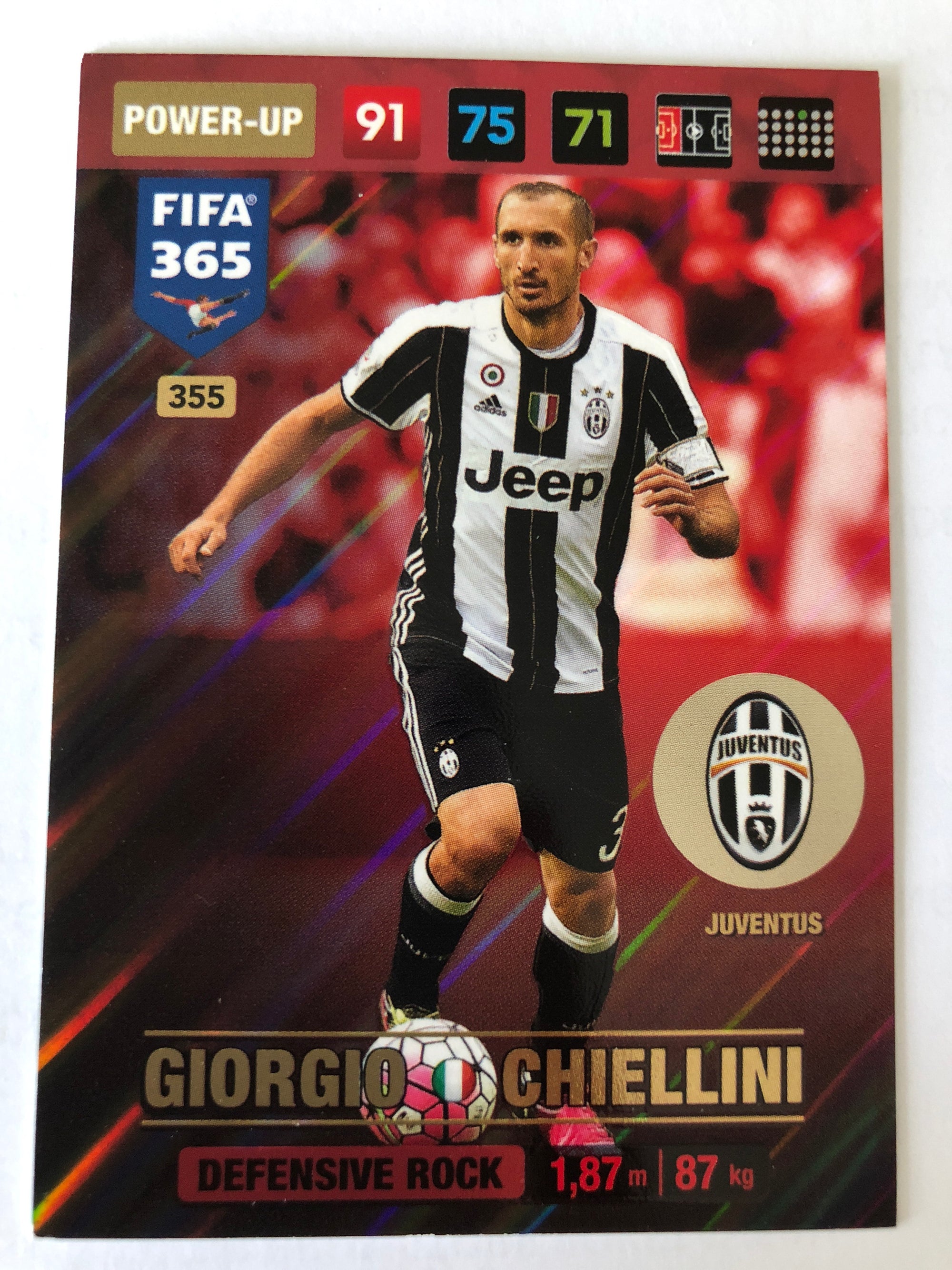 355. GIORGIO CHIELLINI - JUVENTUS - POWER-UP - DEFENSIVE ROCK