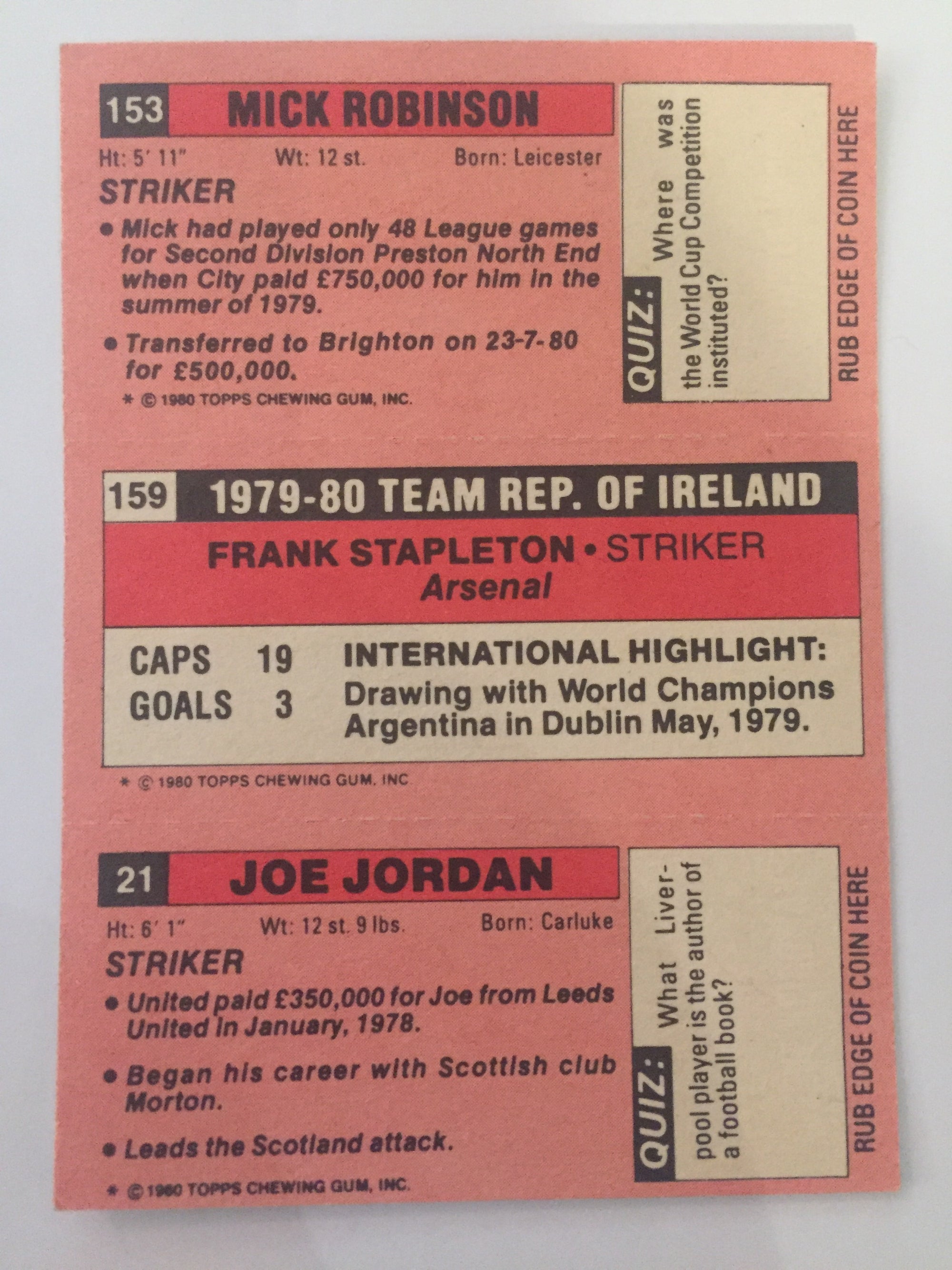 153 - 159 - 21    ROBINSON - STAPLETON - JORDAN