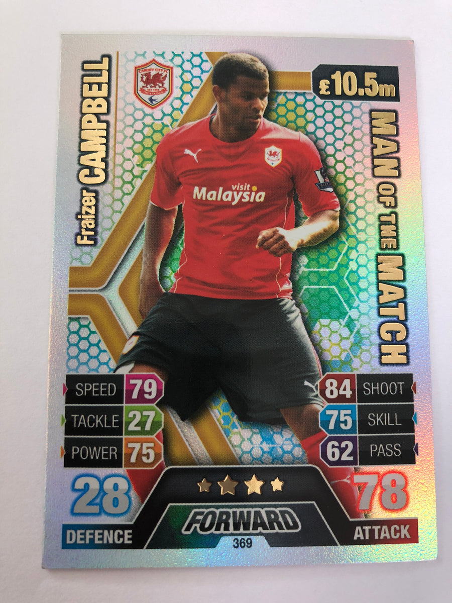 369. FRAIZER CAMPBELL - CARDIFF CITY - MAN OF THE MATCH