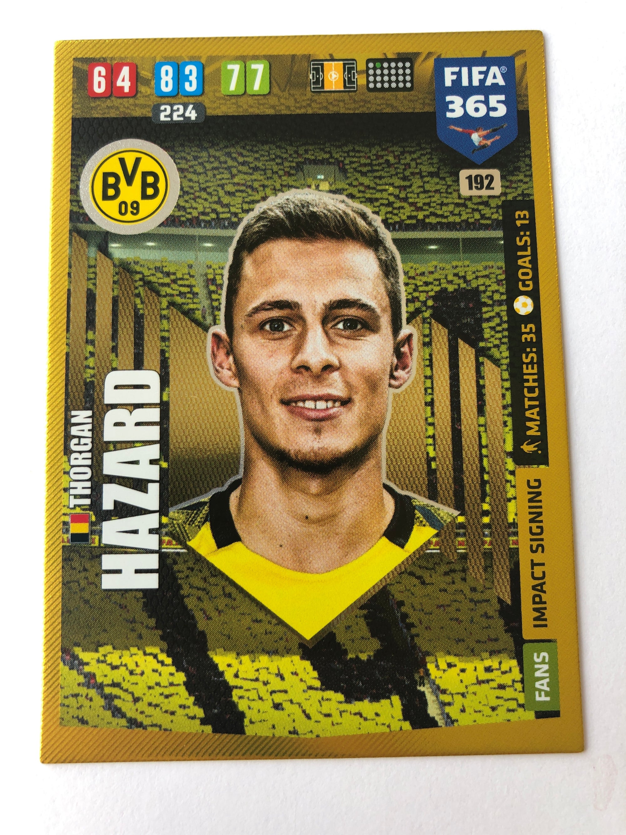 192. THORGAN HAZARD - BORUSSIA DORTMUND - FANS IMPACT SIGNING