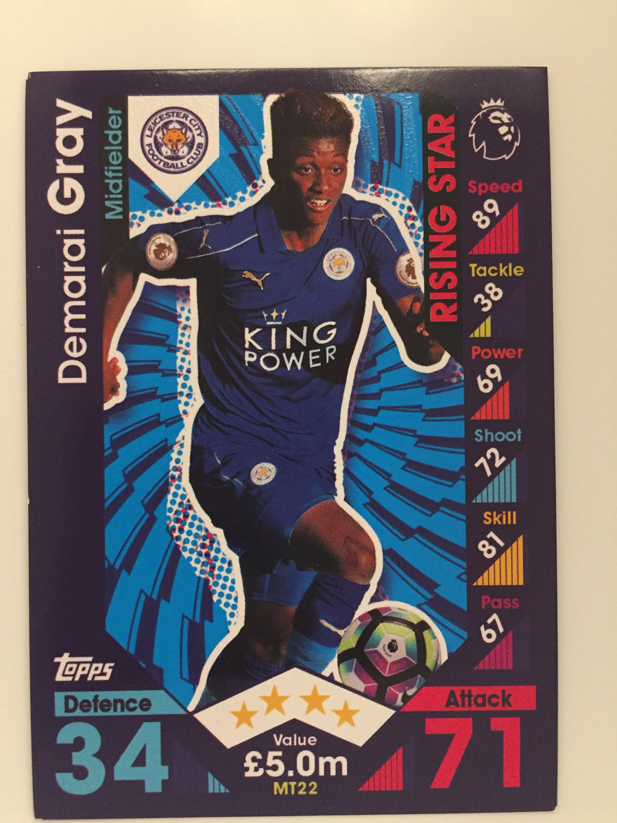 MT 22. DEMARAI GRAY - LEICESTER CITY - RISING STAR
