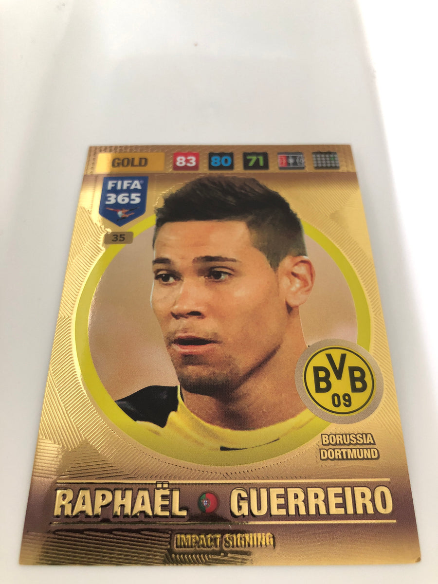 035. RAPHAËL GUERREIRO - BORUSSIA DORTMUND - GOLD - IMPACT SIGNING