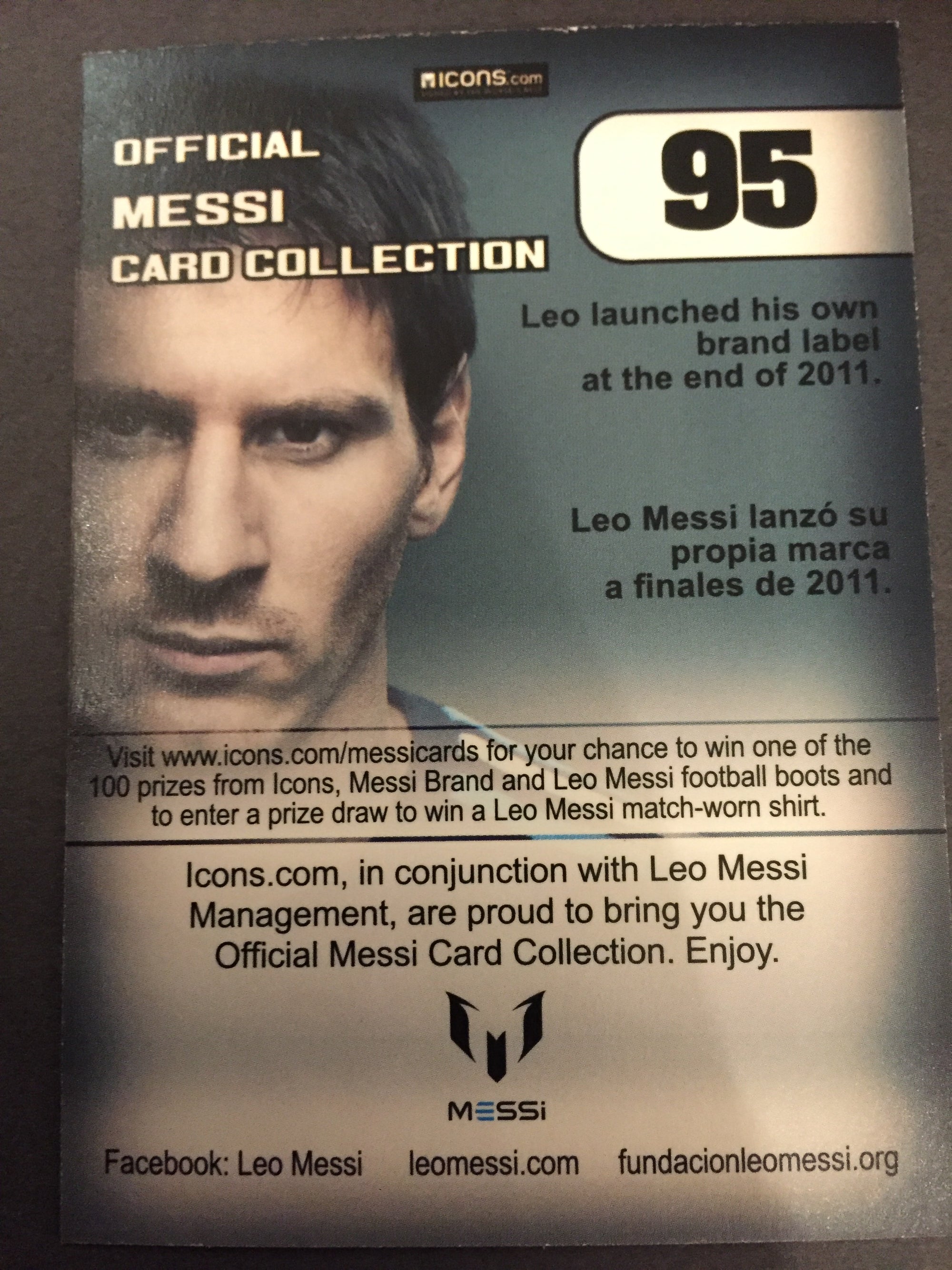 095. OFFICIAL MESSI CARD COLLECTION