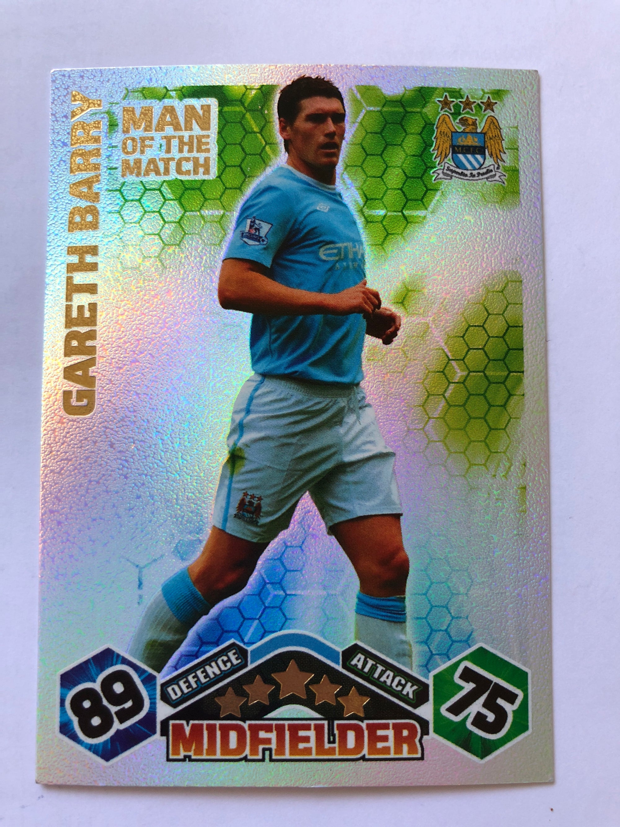 MOM087. GARETH BARRY  - MANCHESTER CITY - MAN OF THE MATCH