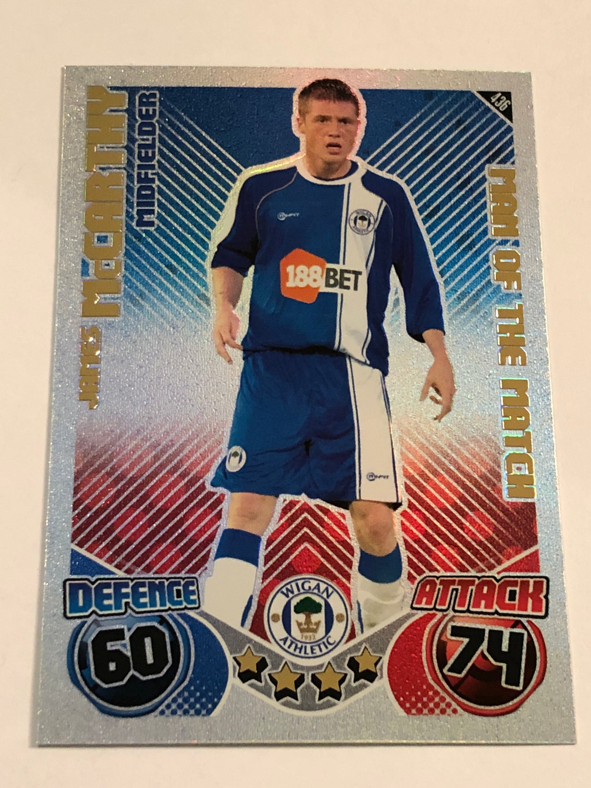 436. JAMES MCCARTHY - WIGAN - MAN OF THE MATCH