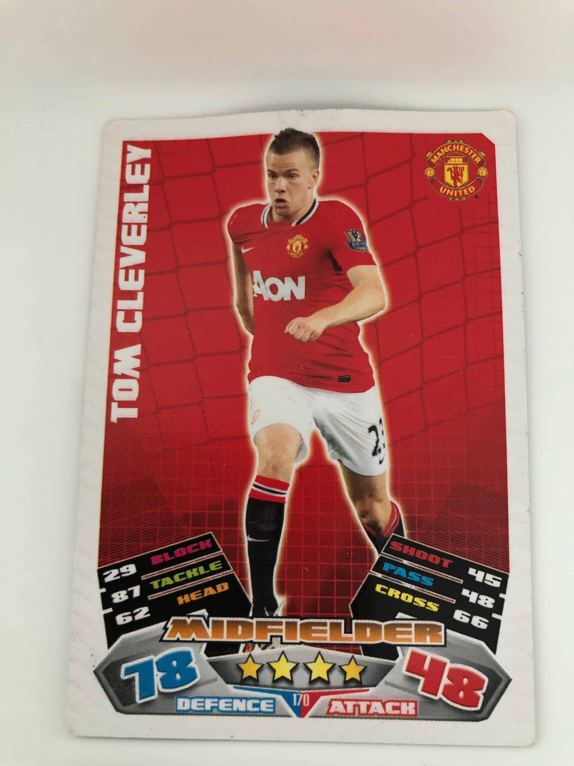170. TOM CLEVERLEY - MANCHESTER UNITED