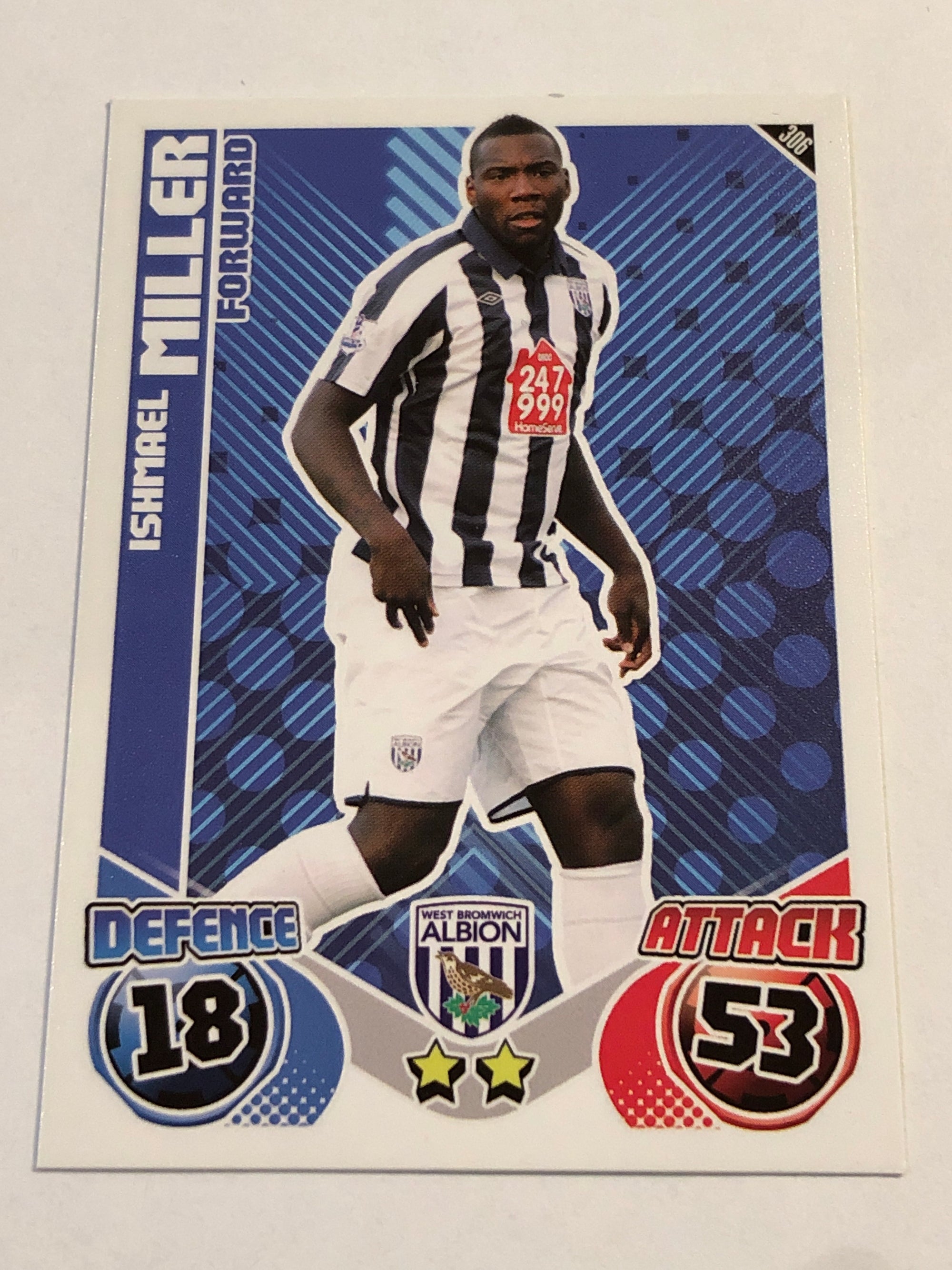 306. ISHMAEL MILLER - WEST BROMWICH ALBION