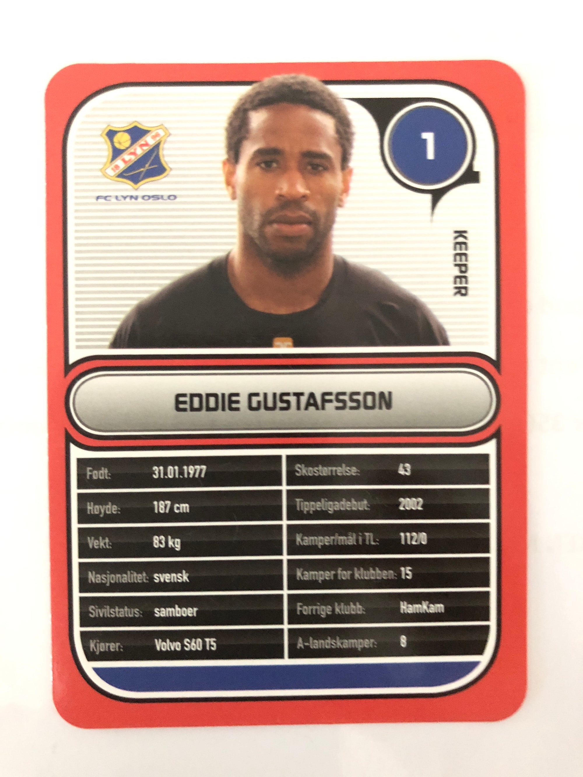 LYN 001. EDDIE GUSTAFSSON