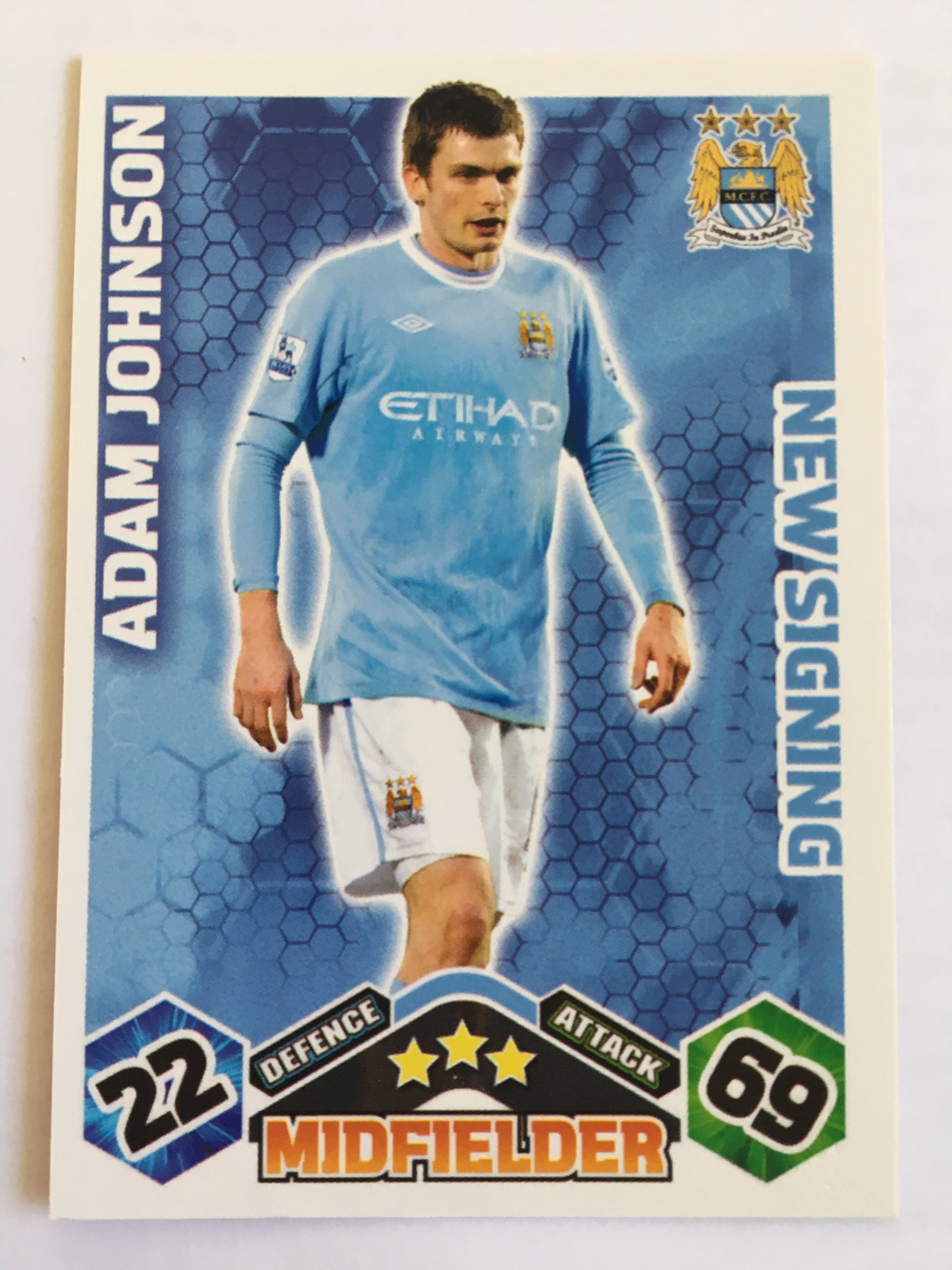 NS085. ADAM JOHNSON - MANCHESTER CITY - NEW SIGNING