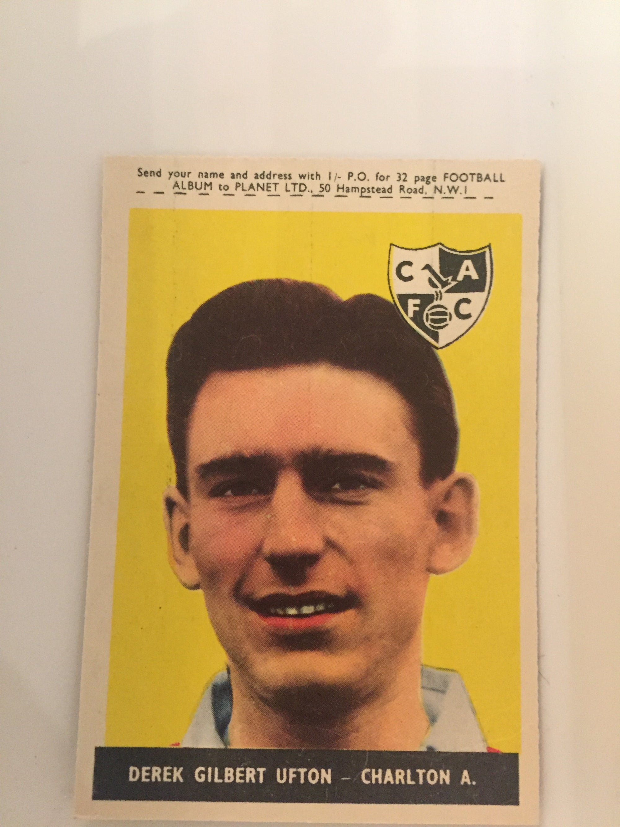 019. DEREK GILBERT UFTON - CHARLTON