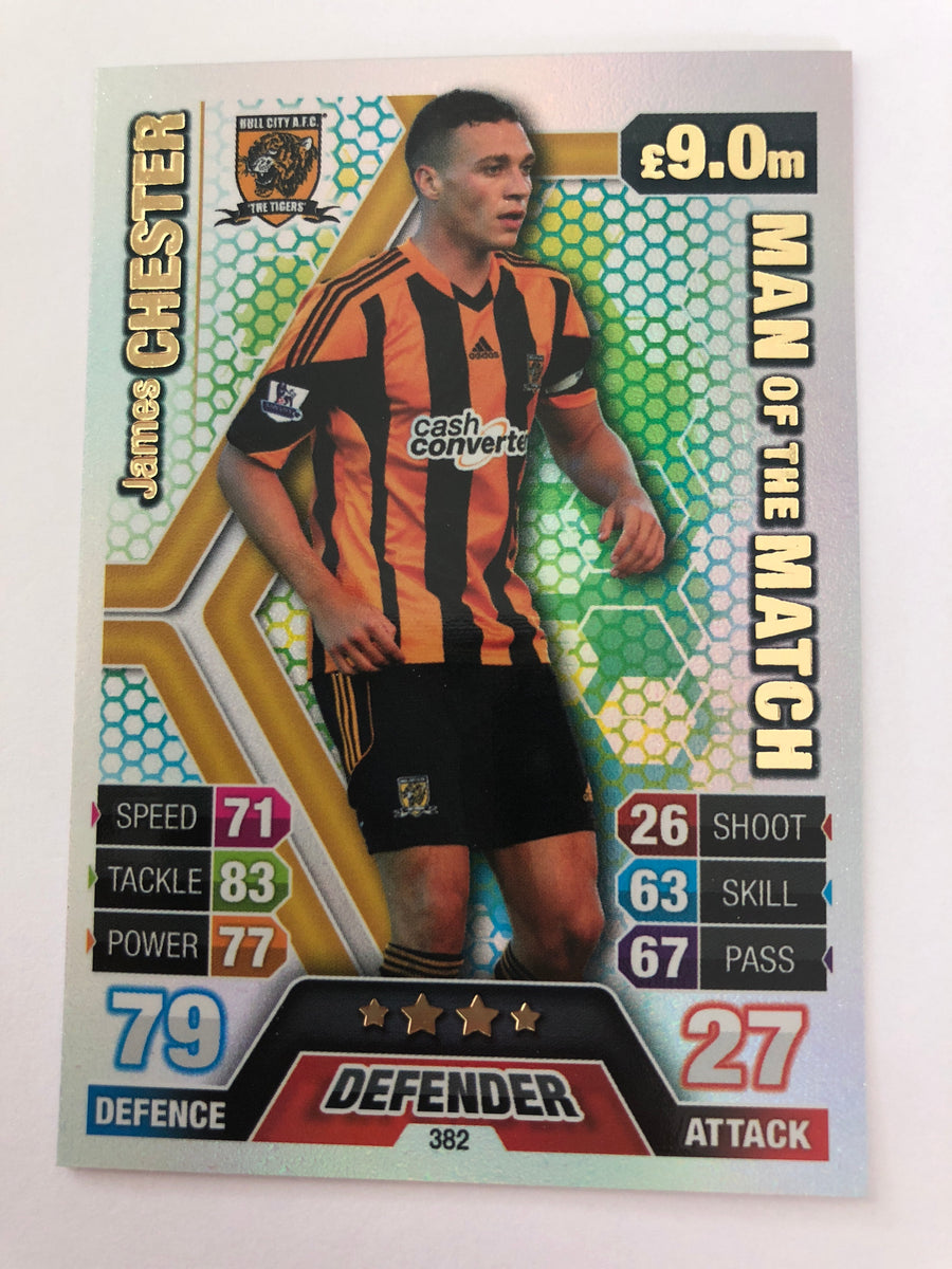 382. JAMES CHESTER - HULL CITY - MAN OF THE MATCH