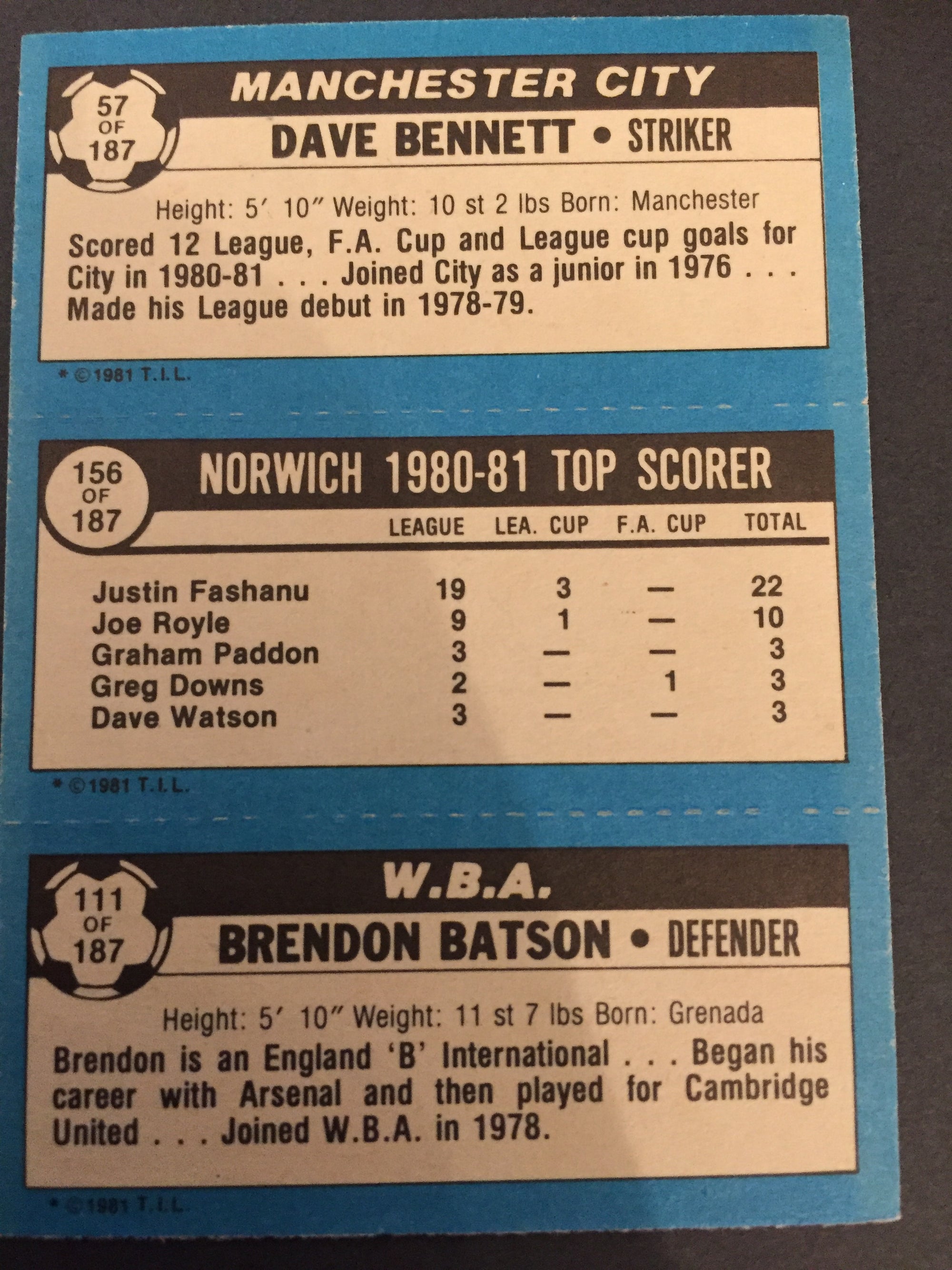 057 - 156 - 111 - BENNETT, NORWICH TOP SCORER, BATSON
