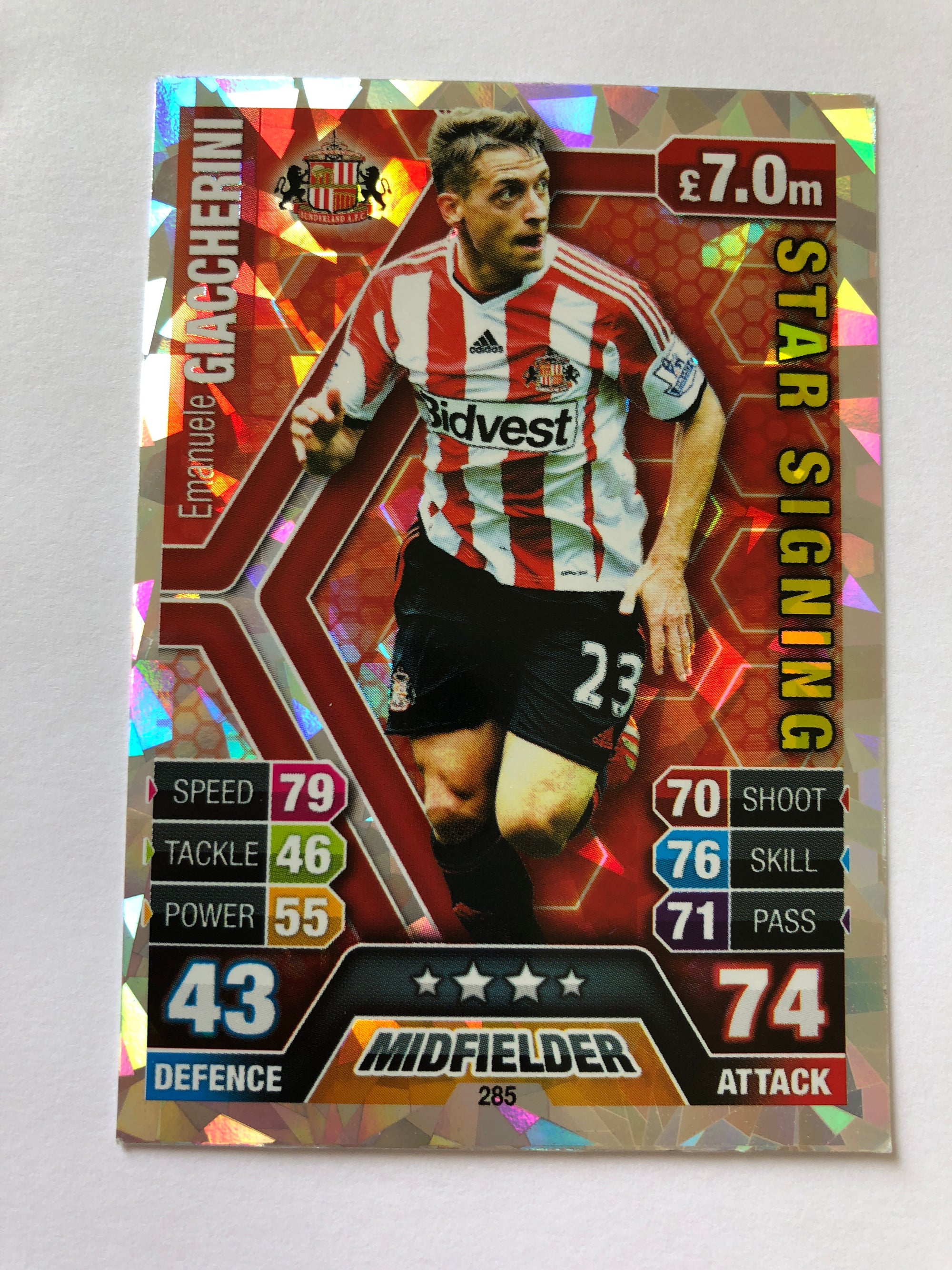 285. EMANUELE GIACCHERINI - SUNDERLAND - STARSIGNING