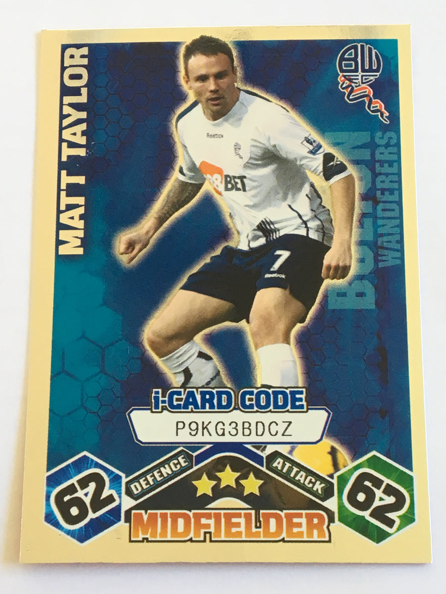 IC034. MATT TAYLOR - BOLTON WANDERERS - iCARD