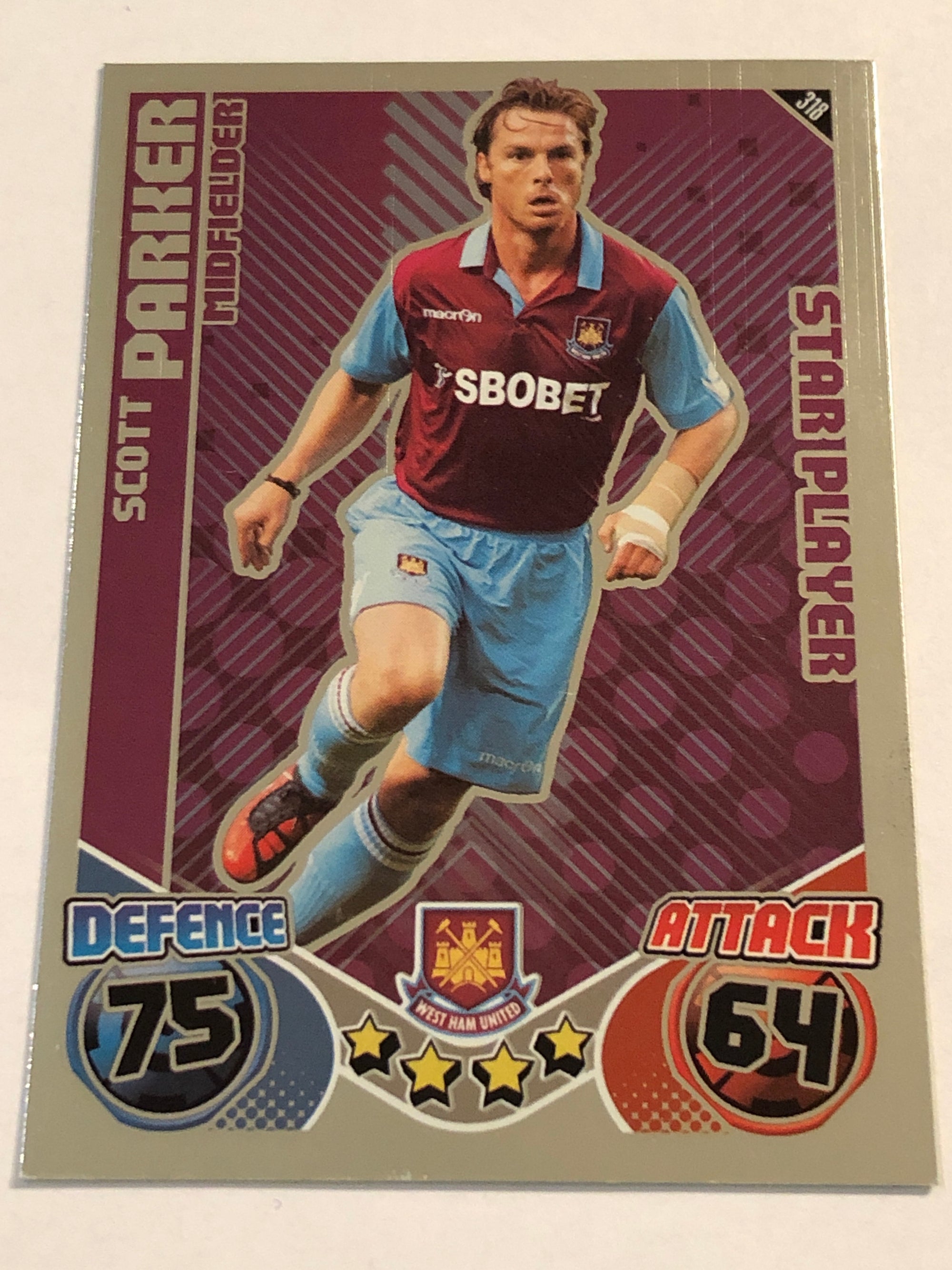 318. SCOTT PARKER - WEST HAM UNITED - STAR PLAYER