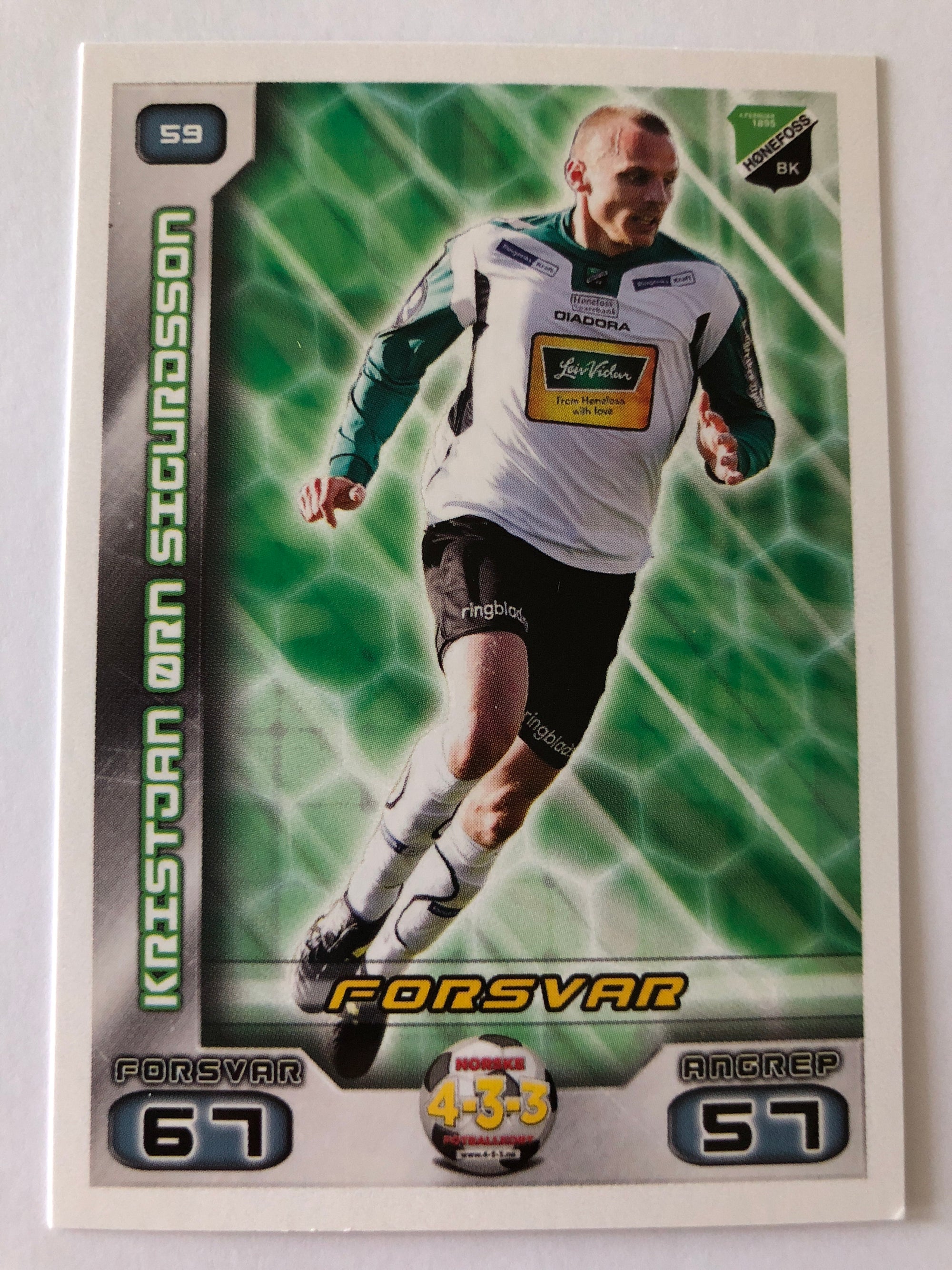 059. KRISTJAN ØRN SIGURDSSON - HØNEFOSS BK