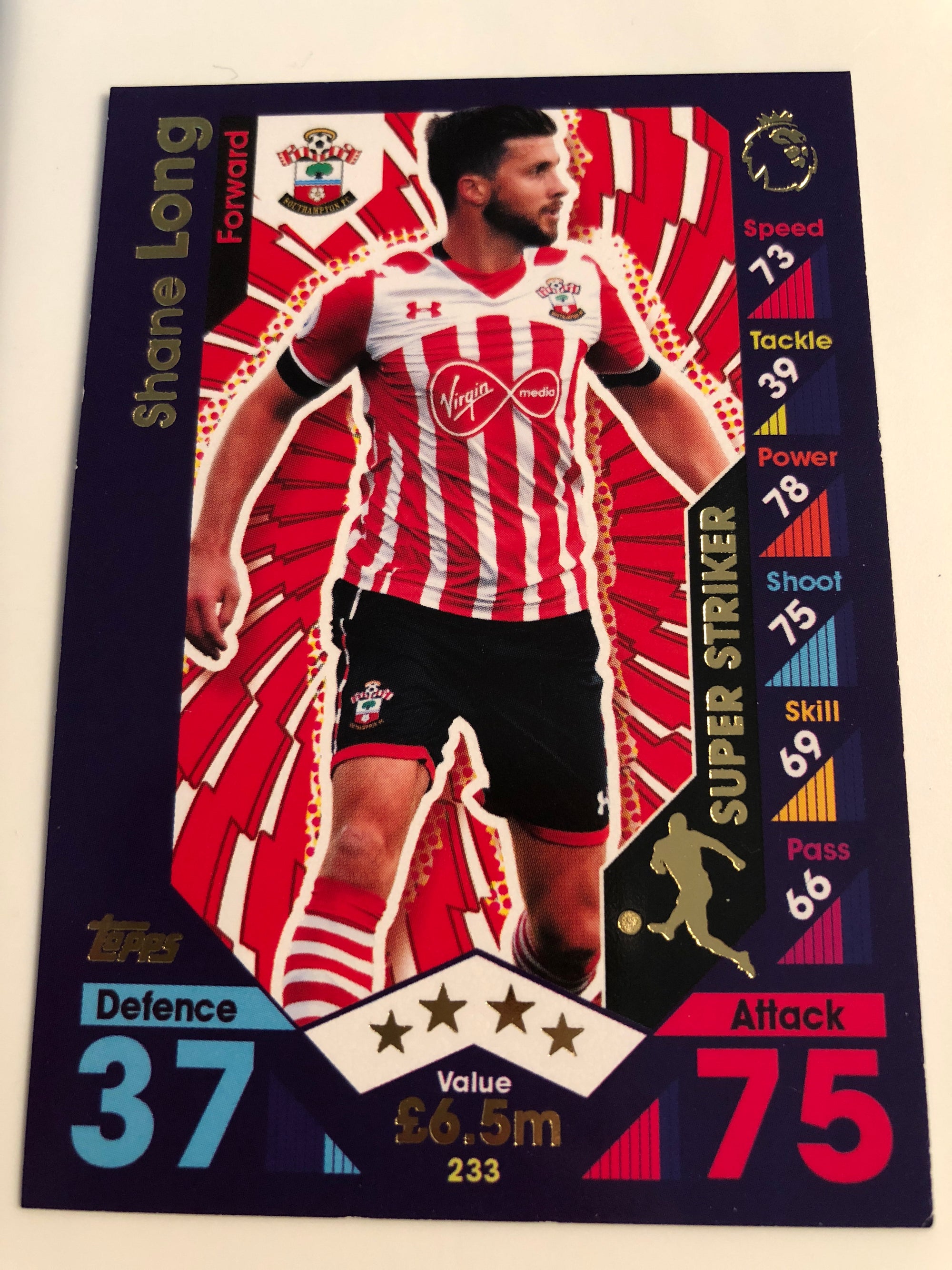 233. SHANE LONG - SOUTHAMPTON - SUPER STRIKER