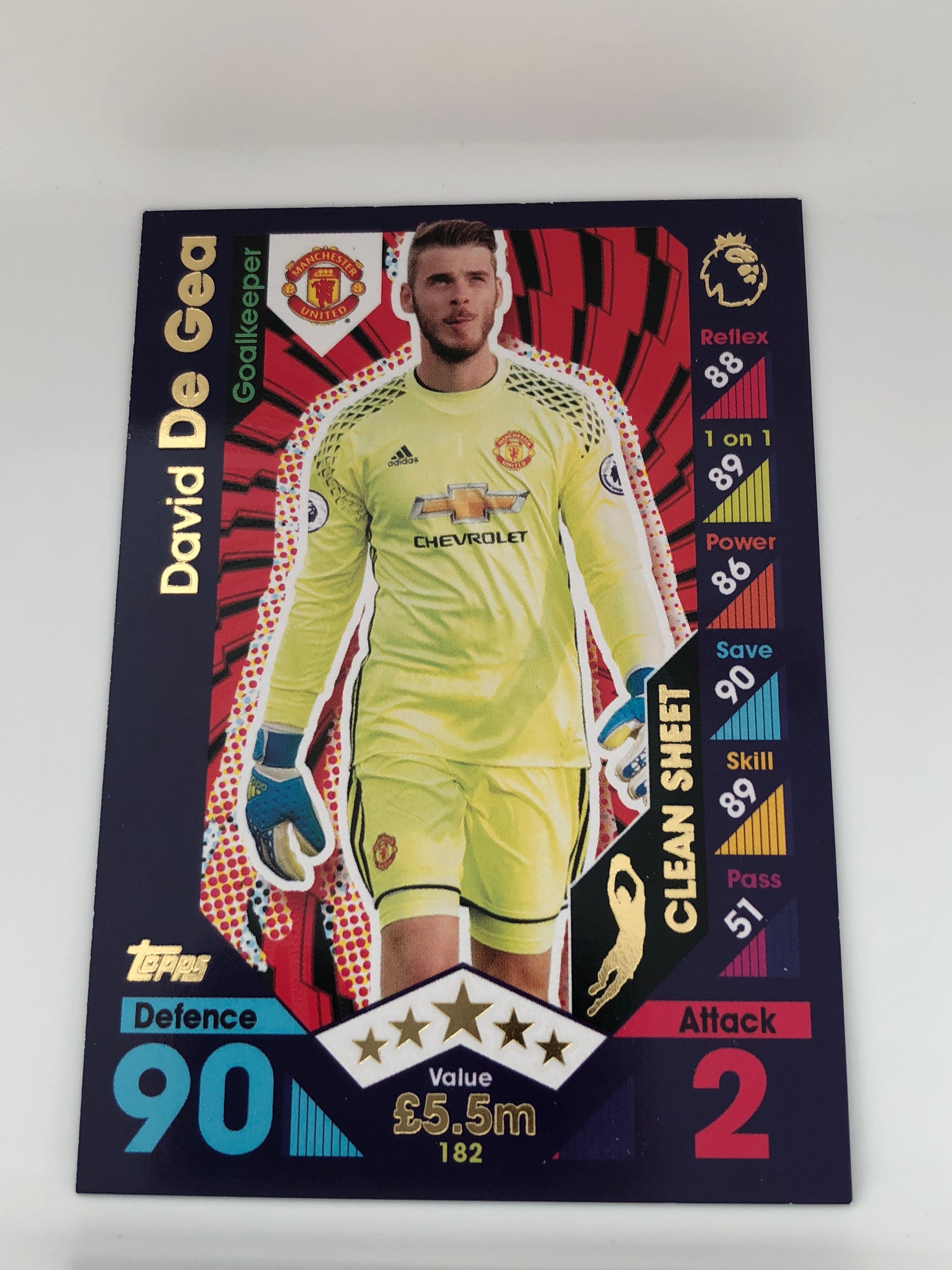 182. DAVID DE GEA - MANCHESTER UNITED - CLEAN SHEET