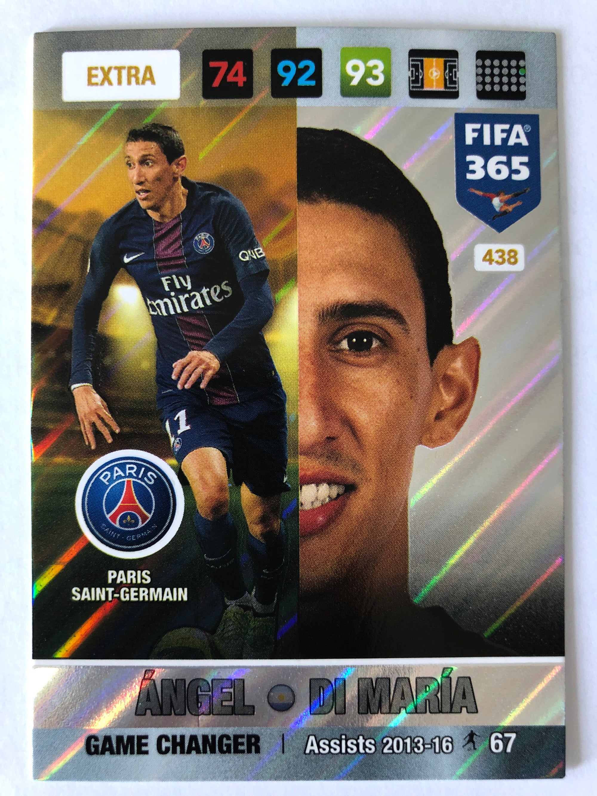 438. ÁNGEL DI MARIA - PARIS SAINT-GERMAIN - EXTRA - GAME CHANGER