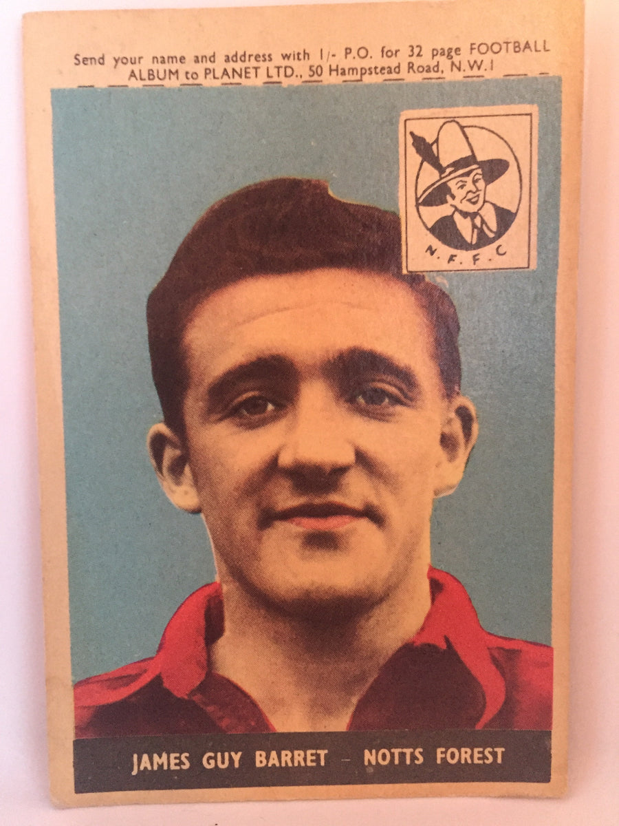 002. JAMES GUY BARRETT - NOTTINGHAM FOREST