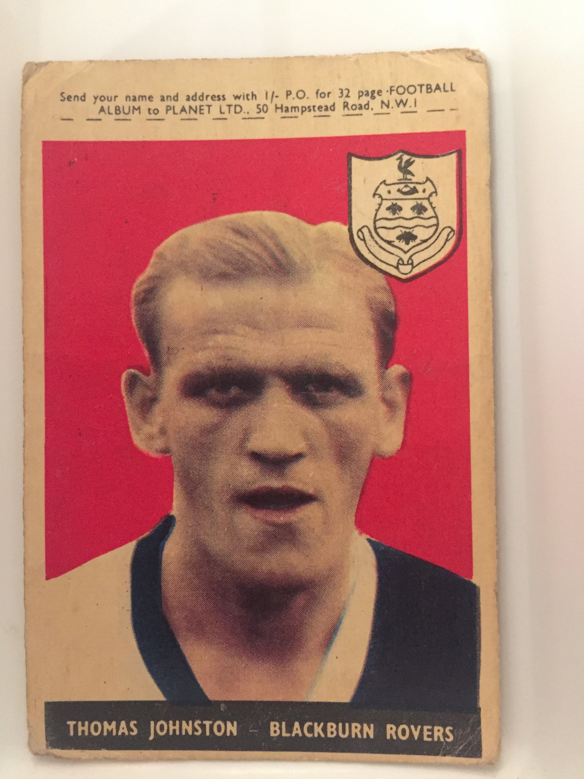 072. THOMAS JOHNSTON - BLACKBURN ROVERS