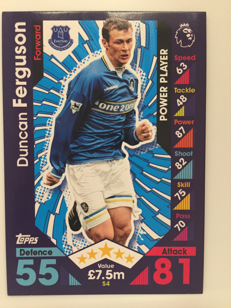 S 4. DUNCAN FERGUSON - EVERTON - POWER PLAYER