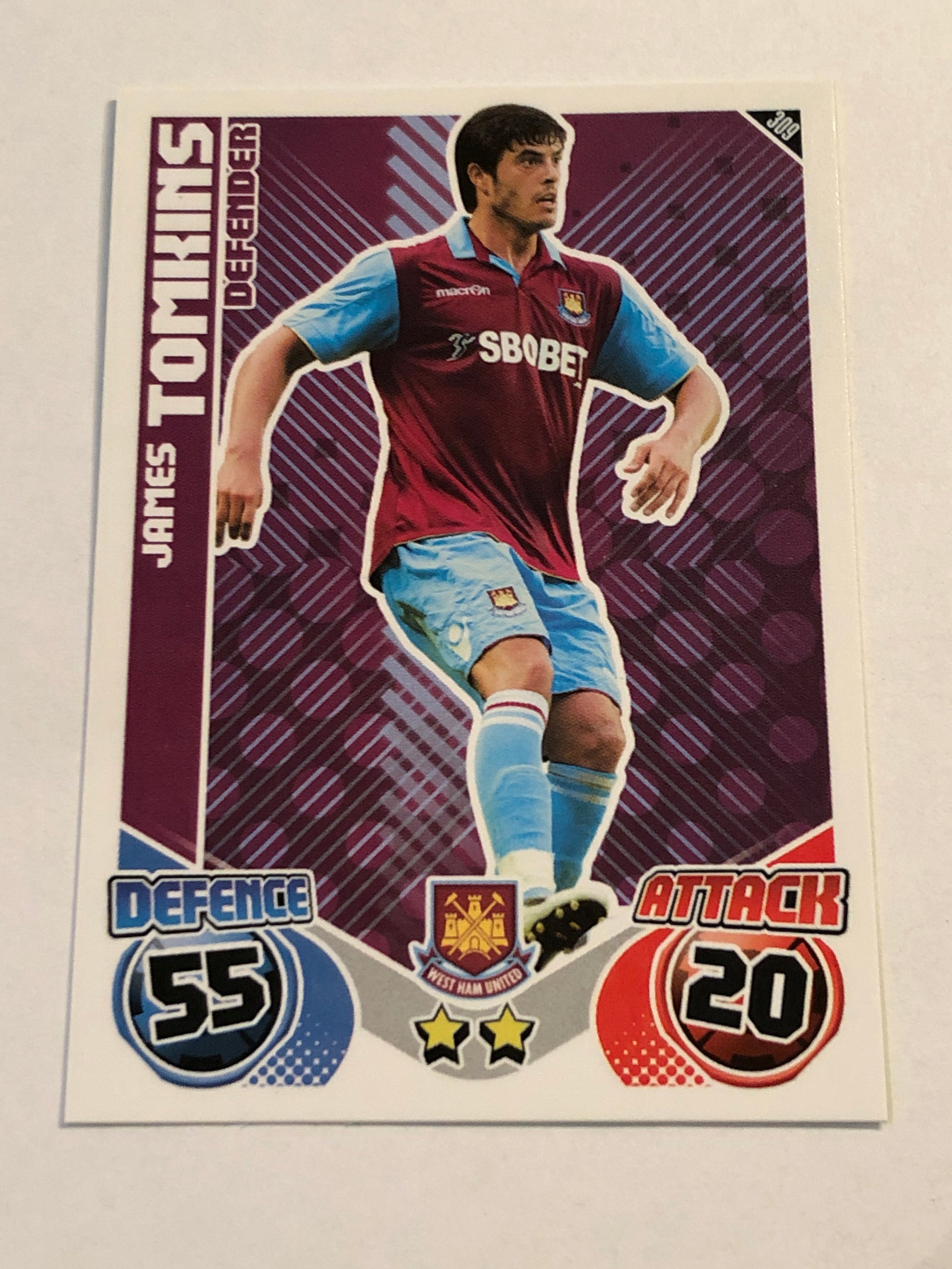 309. JAMES TOMKINS - WEST HAM UNITED