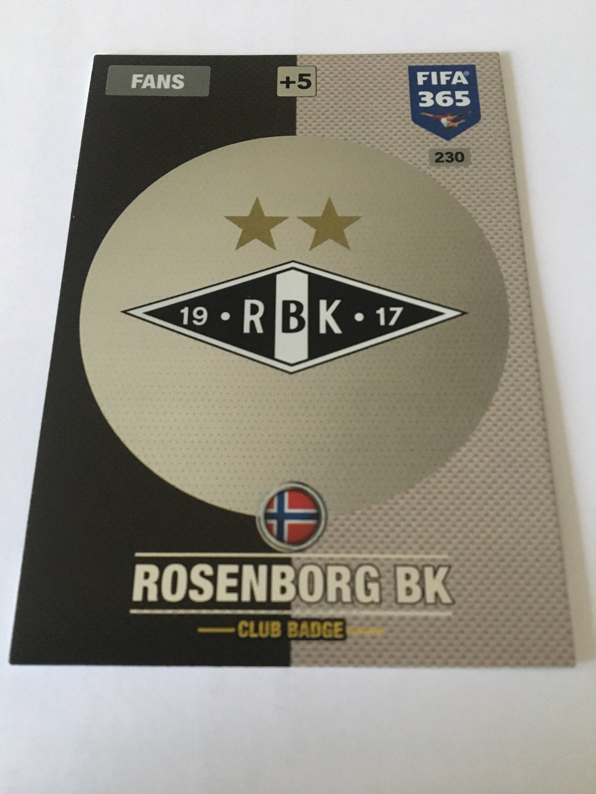 230. ROSENBORG BK - NORWAY - FANS - CLUB BADGE