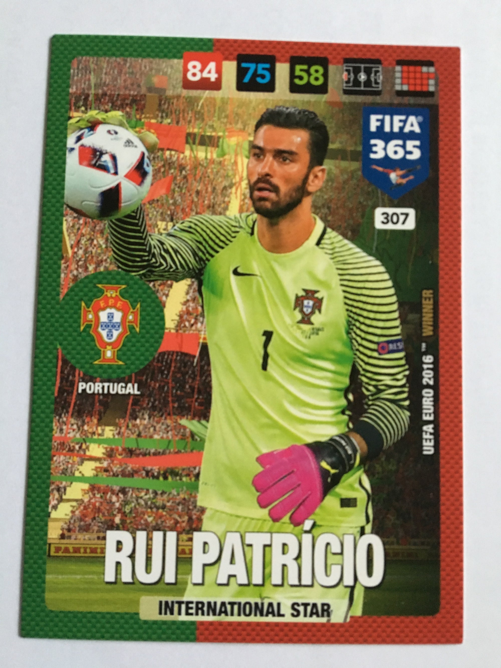 307. RUI PATRÍCIO - PORTUGAL - INTERNATIONAL STAR