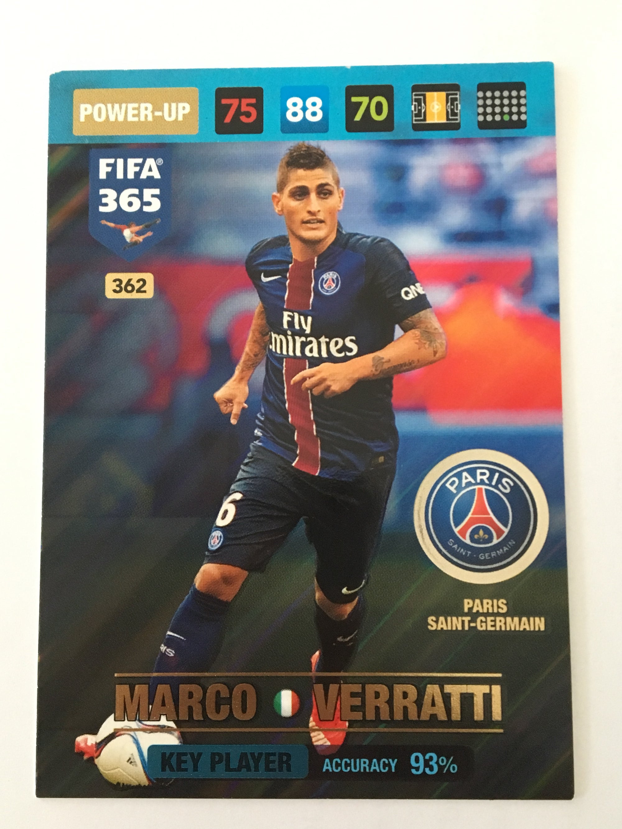 362. MARCO VERRATTI - PARIS SAINT-GERMAIN - POWER-UP - KEY PLAYER